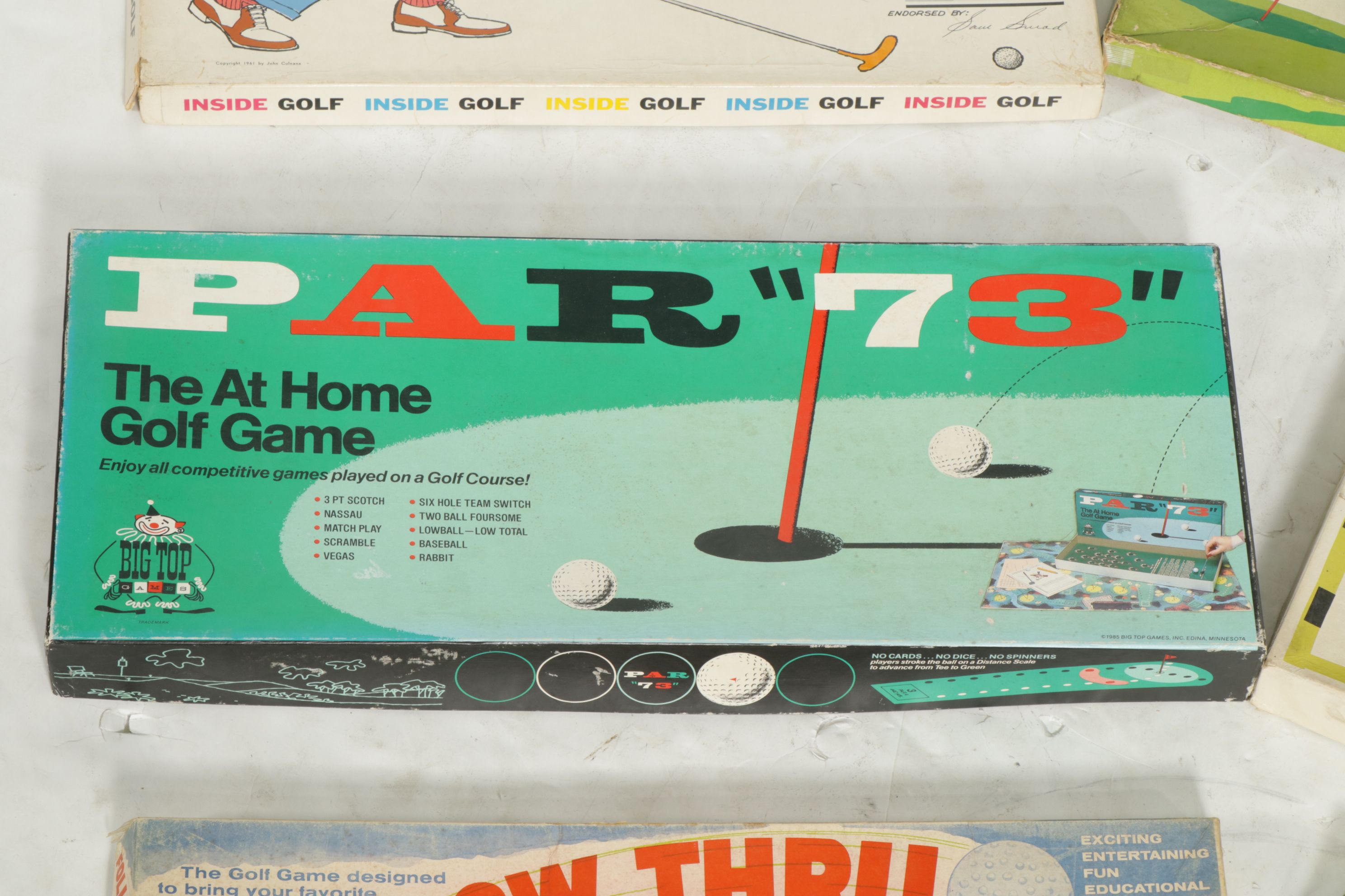 "The VCR Golf Game" and "Par Golf" with More Golf Board Games