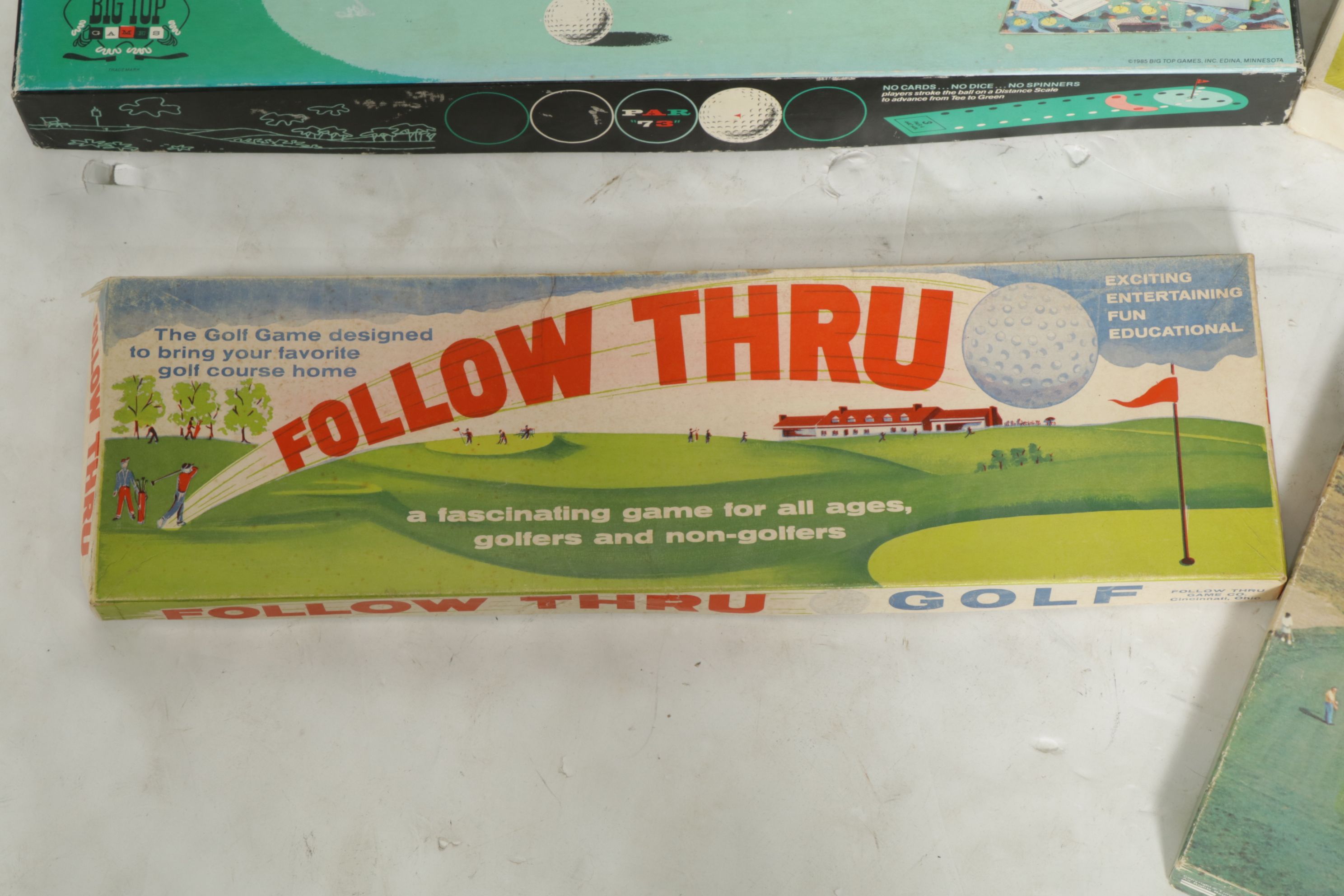 "The VCR Golf Game" and "Par Golf" with More Golf Board Games