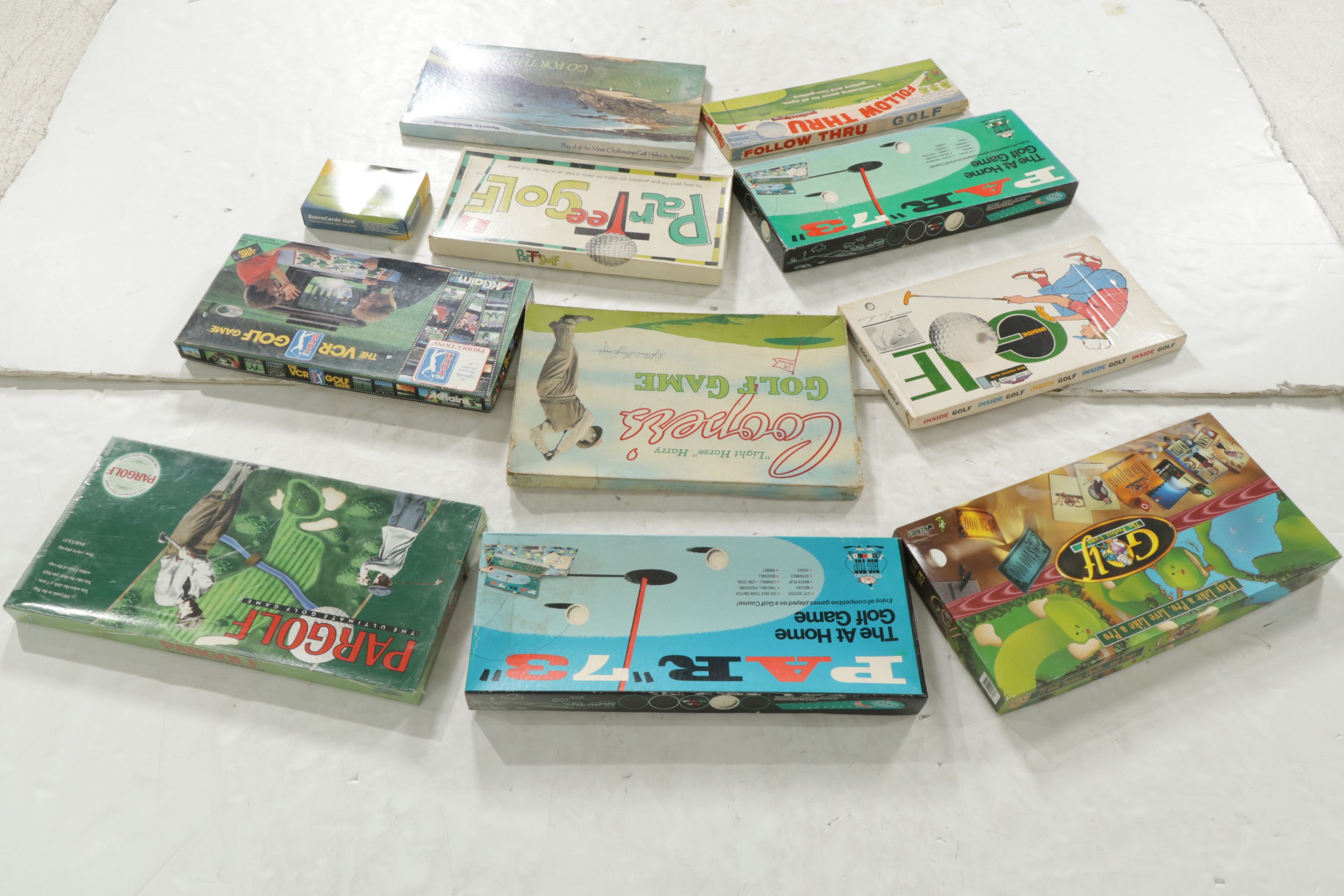 "The VCR Golf Game" and "Par Golf" with More Golf Board Games