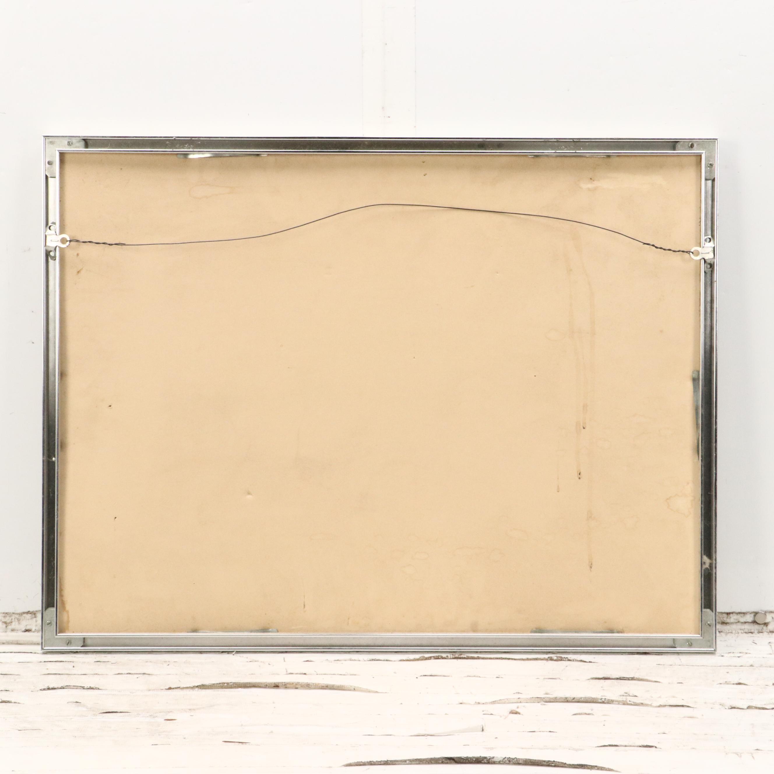 Pastel Drawing of Reclining Female Figure Landscape, Mid-to-Late 20th Century