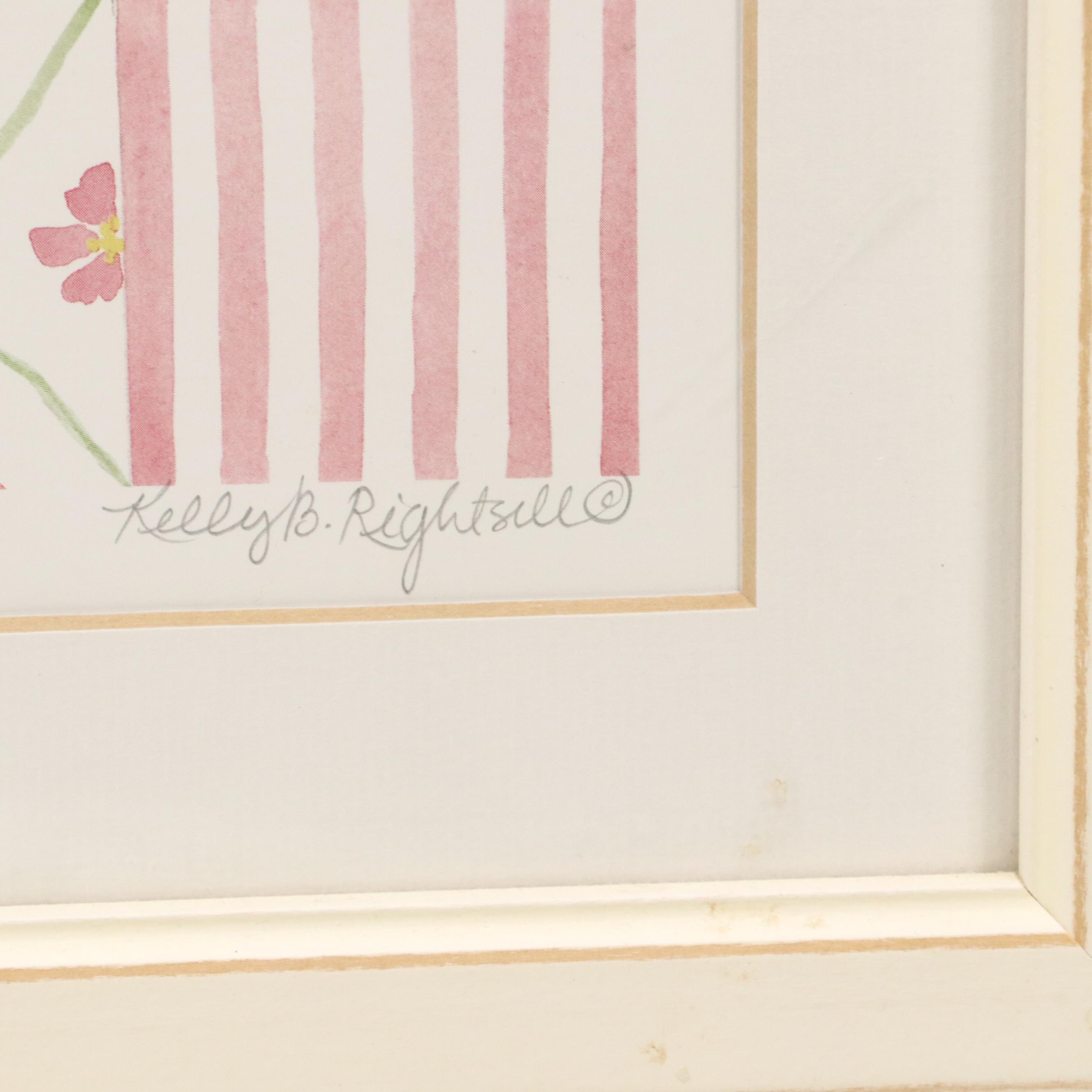 Kelly B. Rightsell Offset Lithographs of Anthropomorphic Rabbits