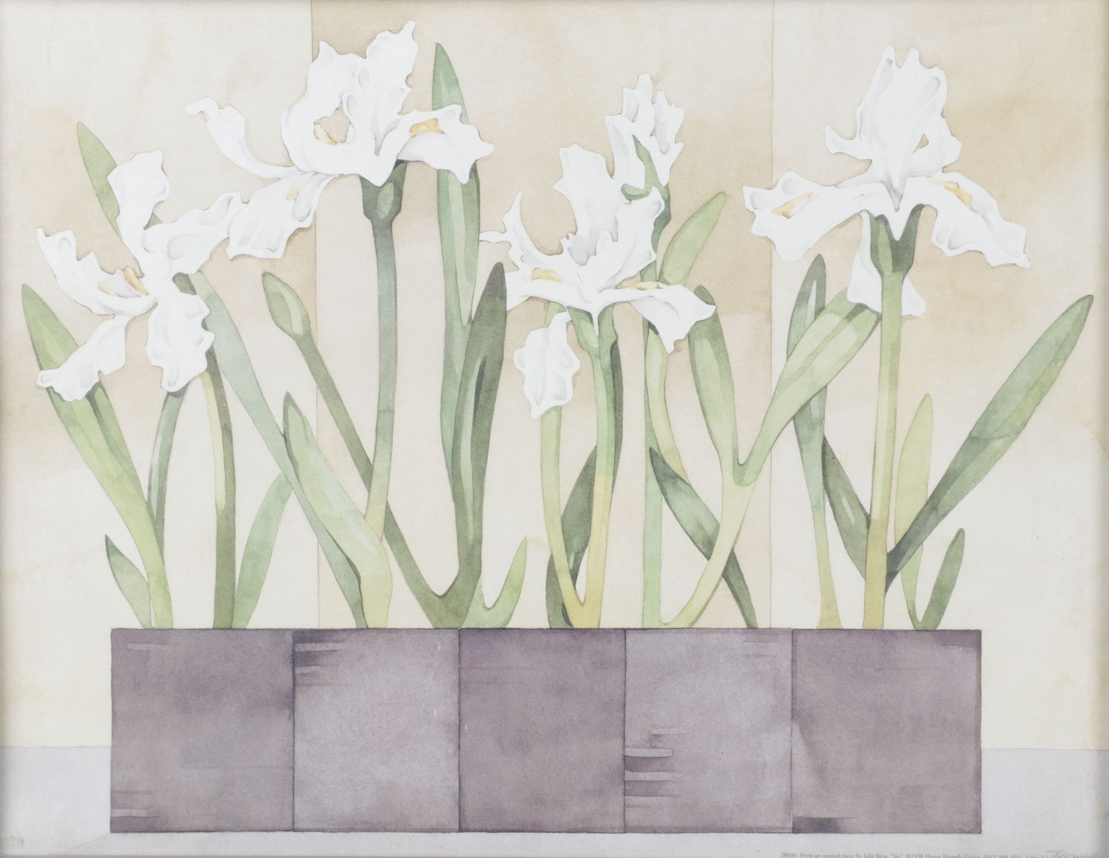 Offset Lithograph After Julie Berg "Iris", 1998