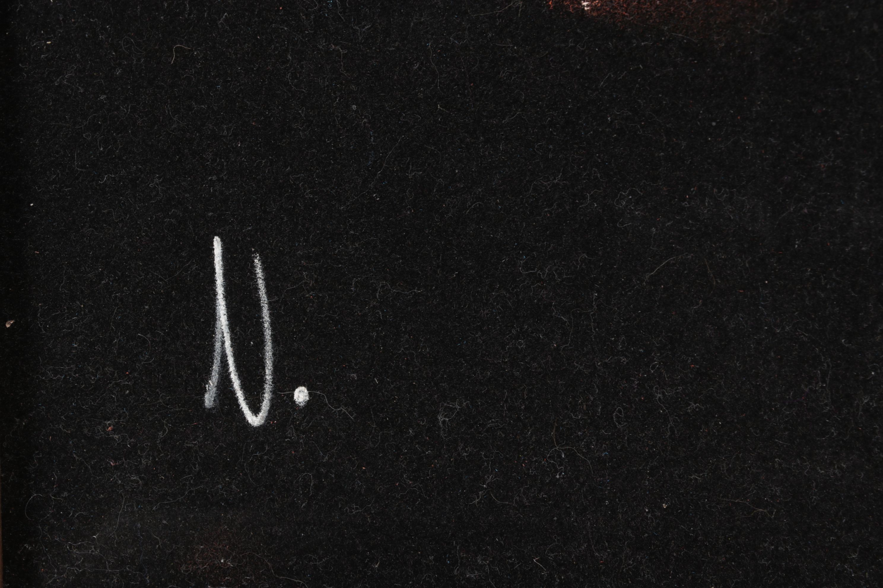 Acrylic Clown Portrait on Black Velvet