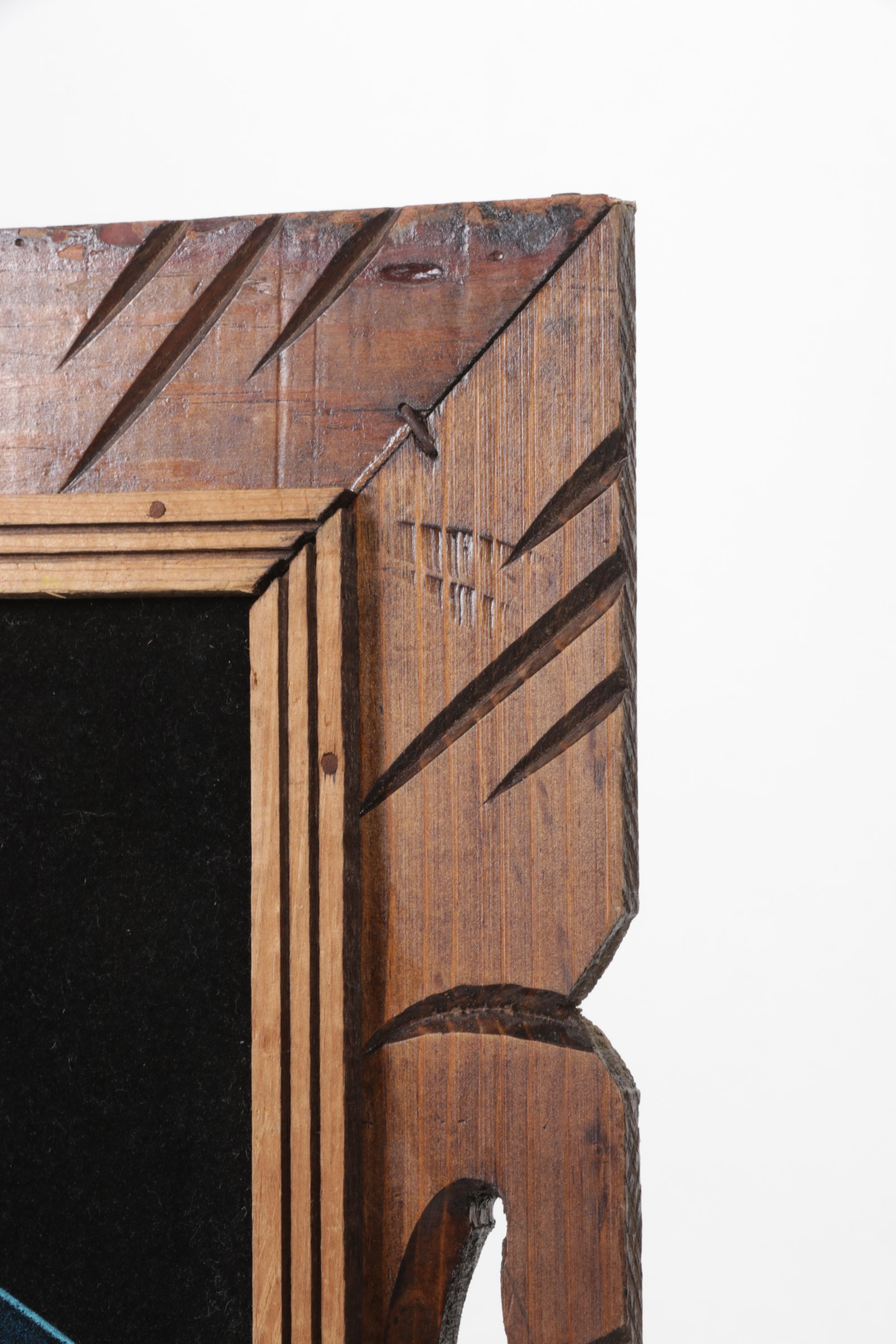 Acrylic Clown Portrait on Black Velvet