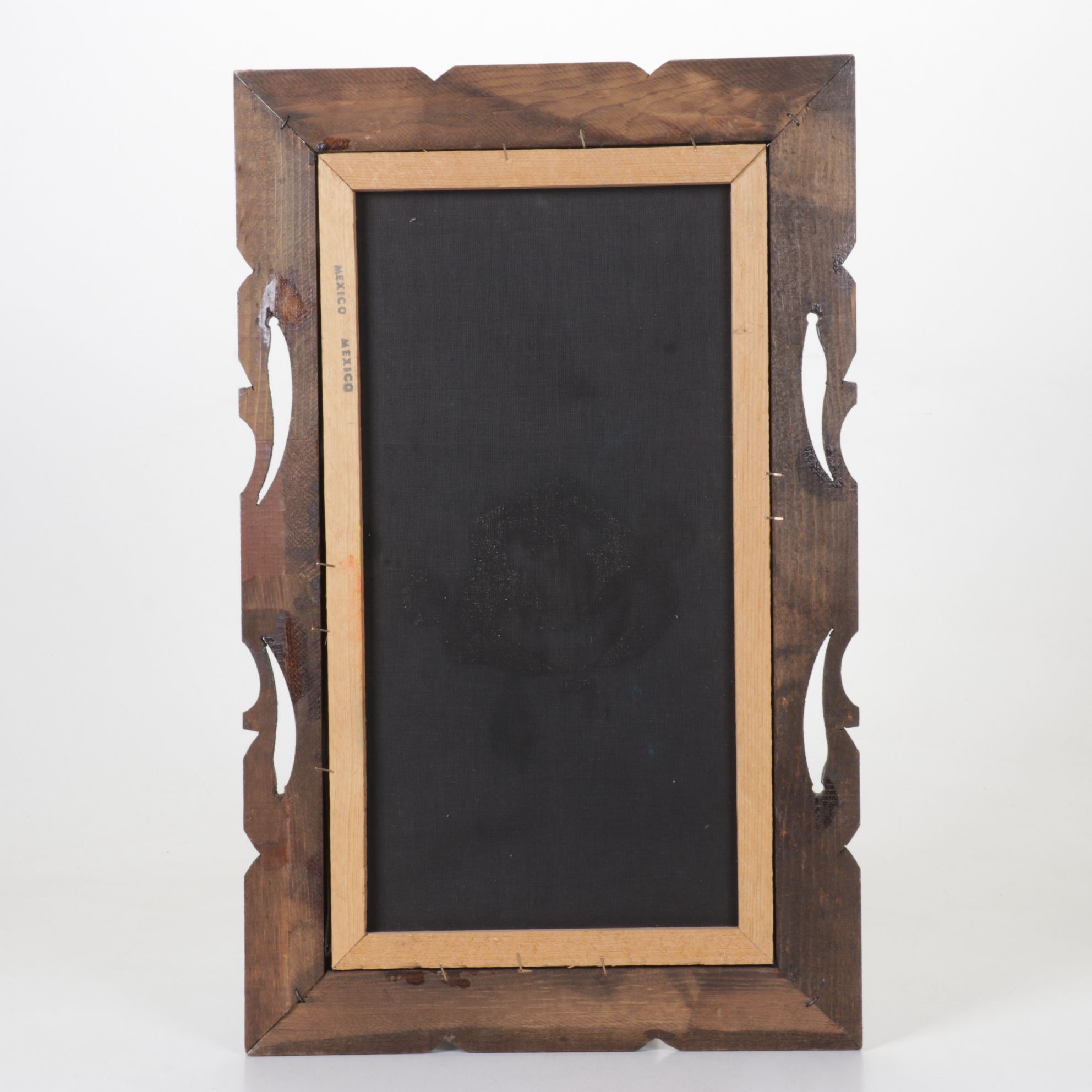 Acrylic Clown Portrait on Black Velvet