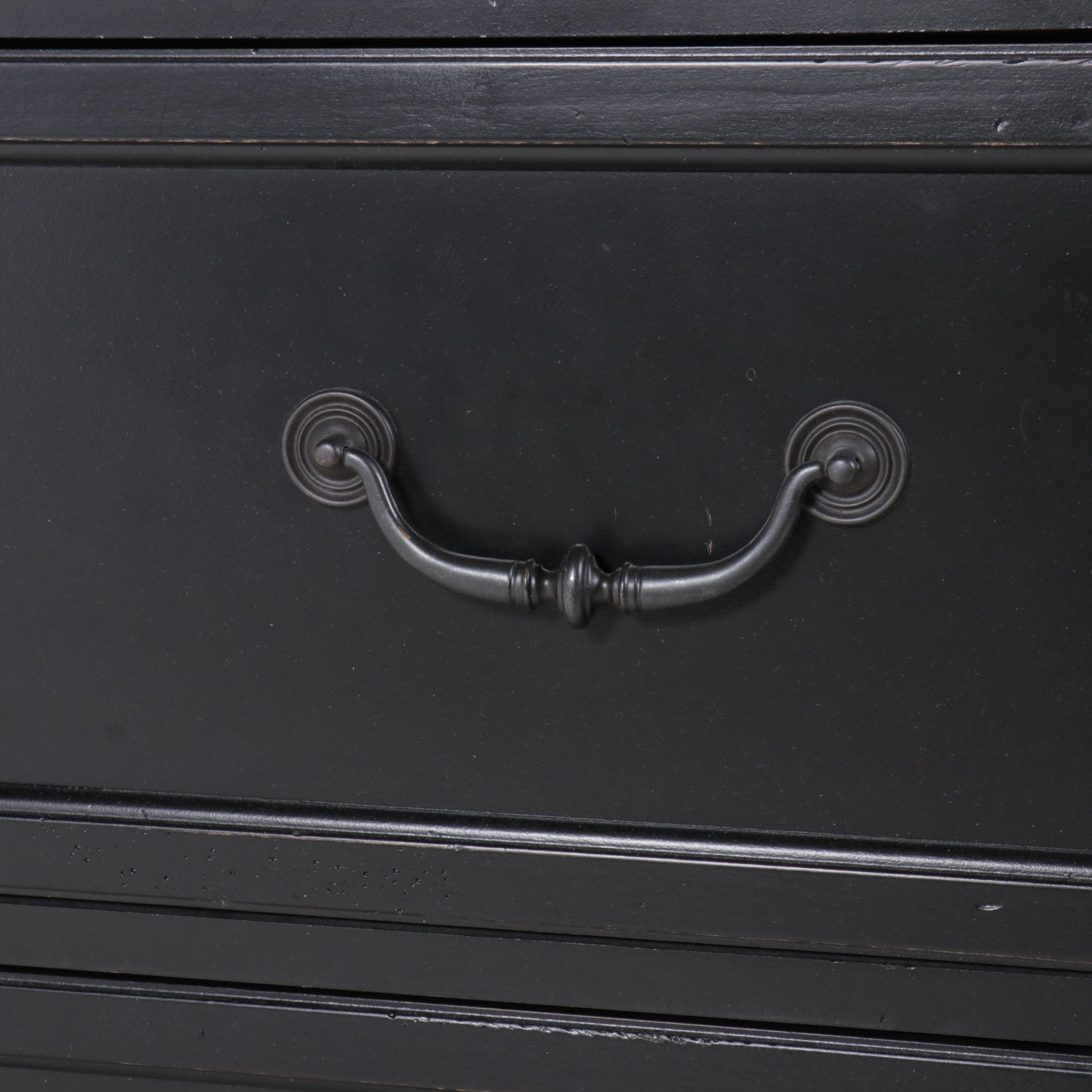 Stanley Furniture Ebonized Wood Chest of Drawers