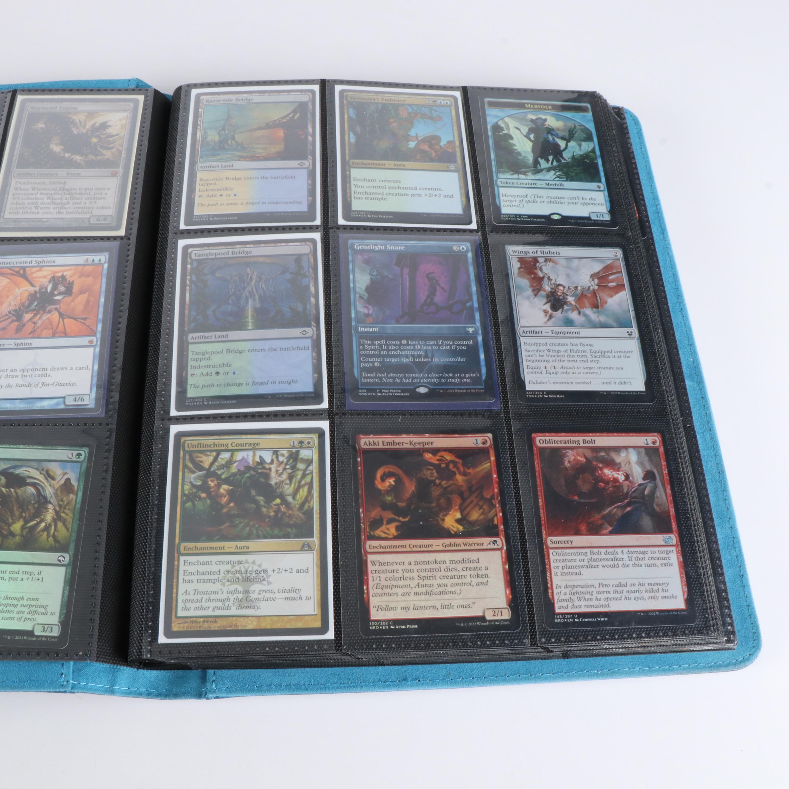 Two Albums of Magic The Gathering Cards, 1990s to 2020s, Over 1,250 Cards