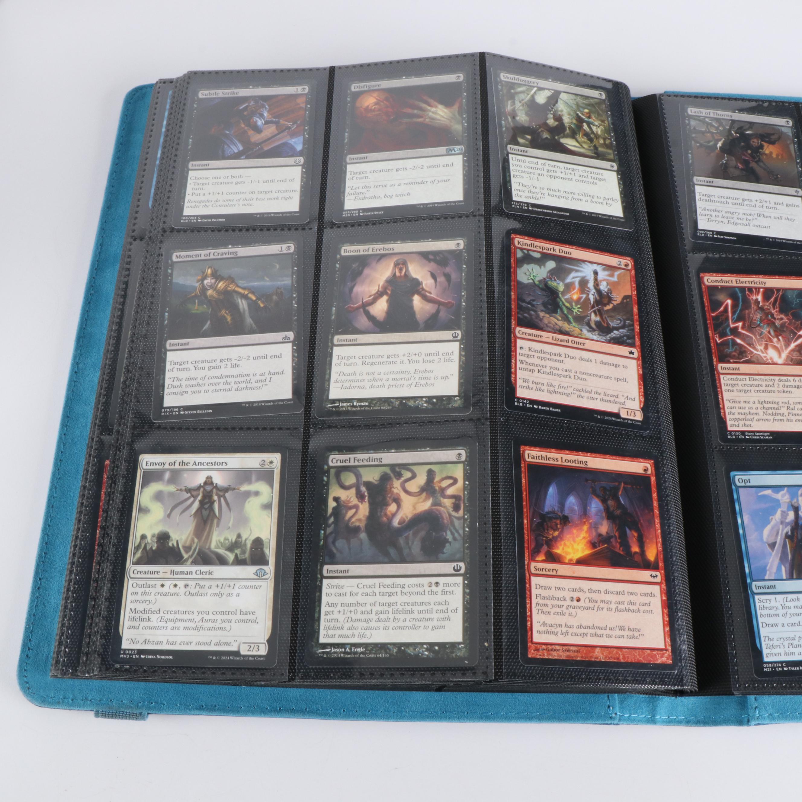 Two Albums of Magic The Gathering Cards, 1990s to 2020s, Over 1,250 Cards