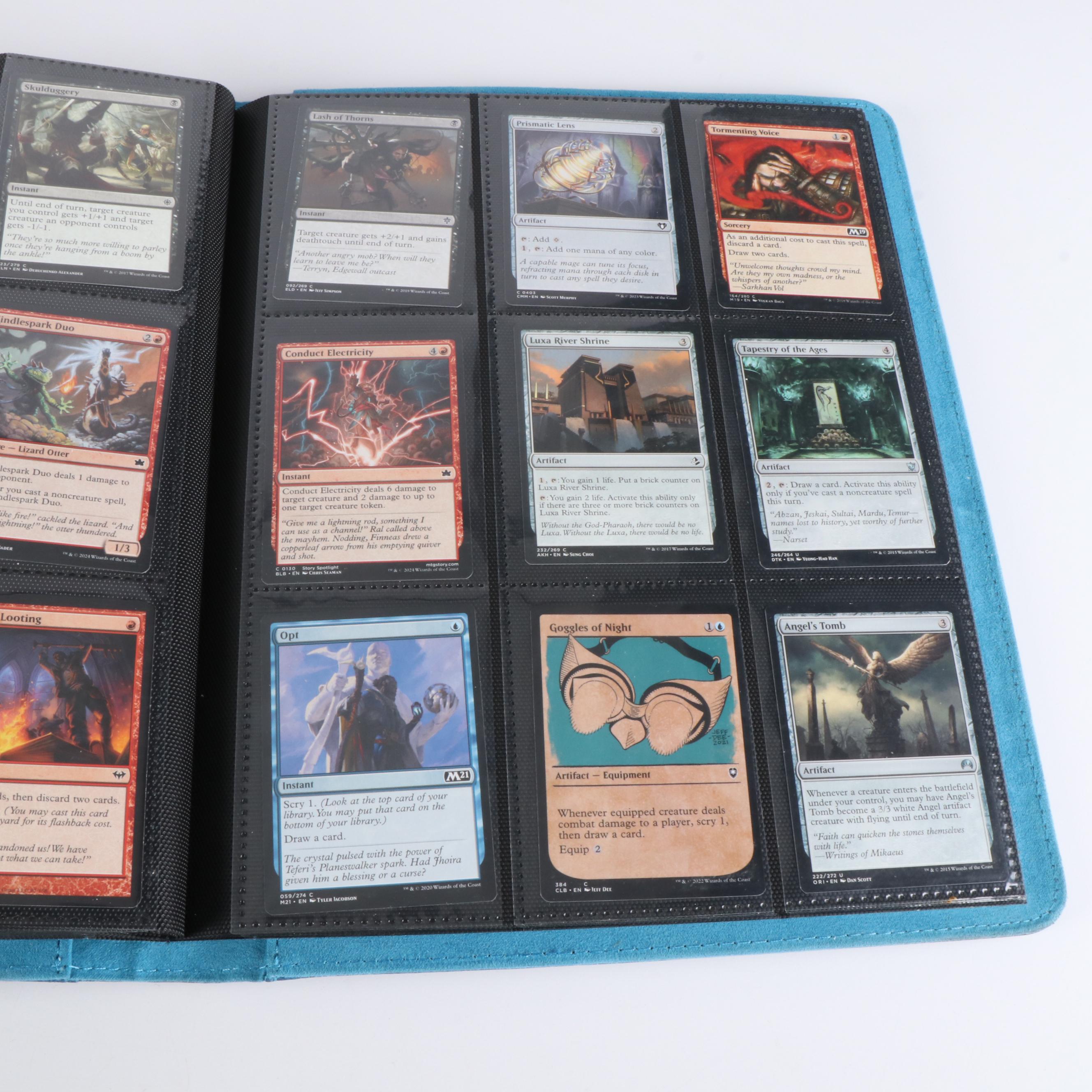 Two Albums of Magic The Gathering Cards, 1990s to 2020s, Over 1,250 Cards