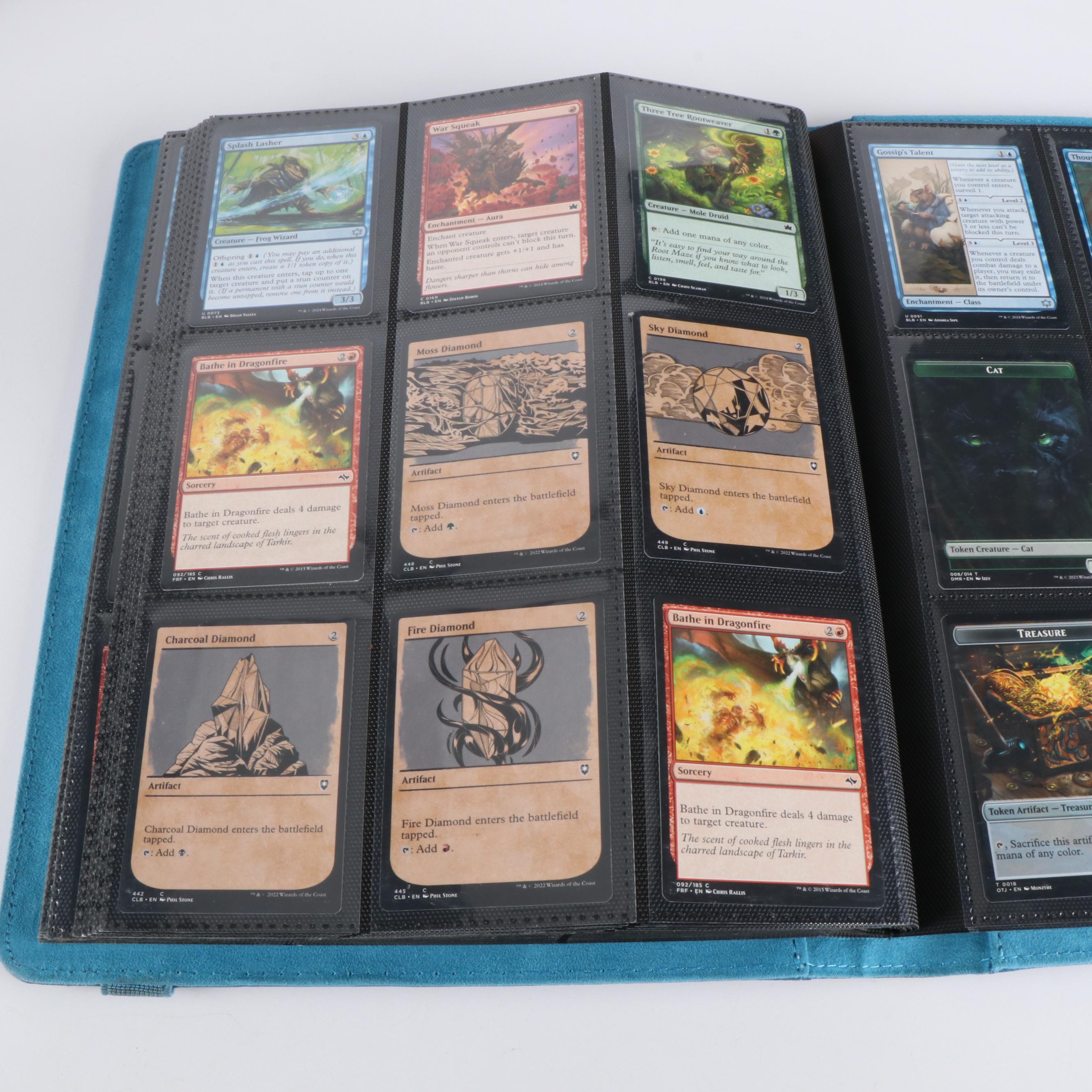Two Albums of Magic The Gathering Cards, 1990s to 2020s, Over 1,250 Cards