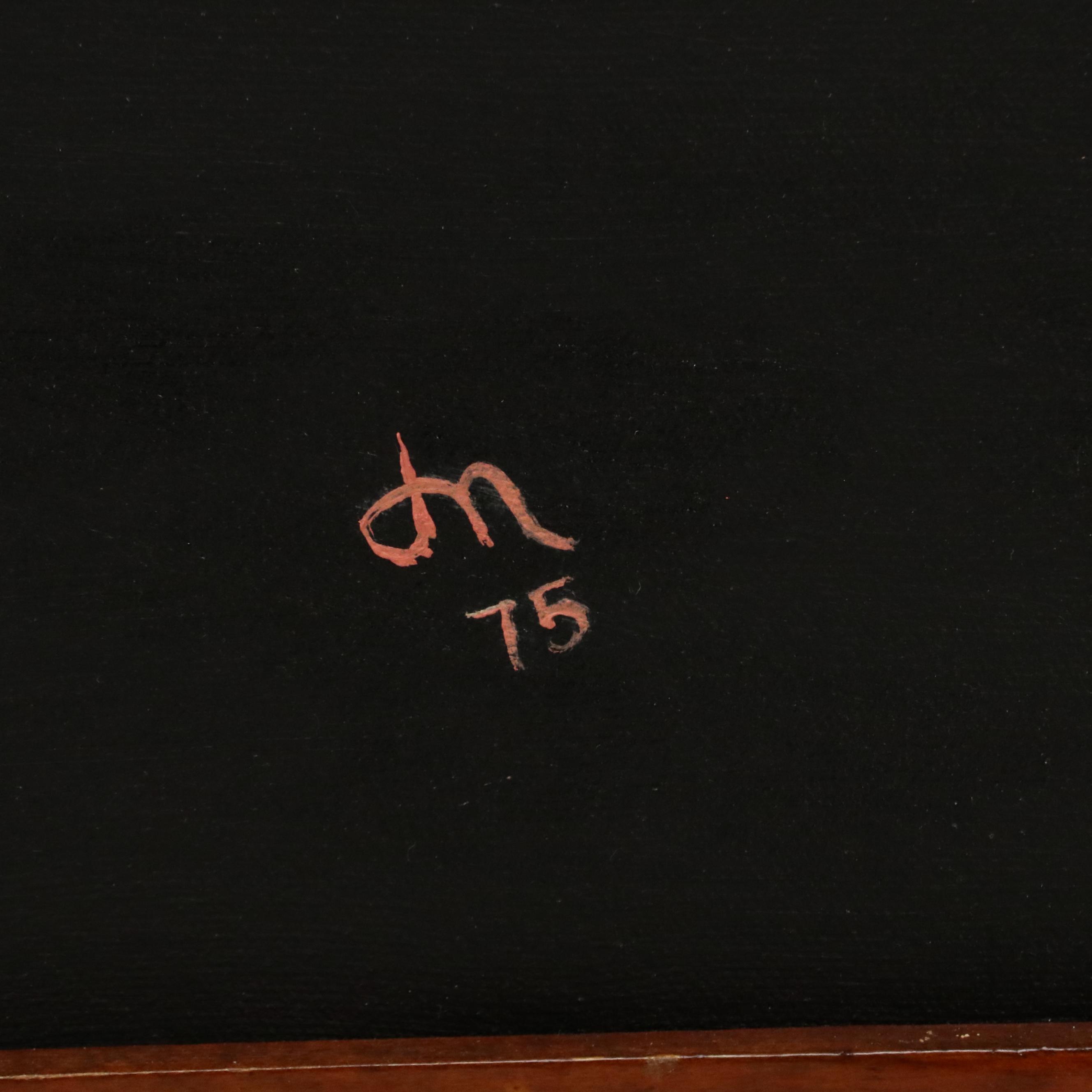 Acrylic Painting of Western American Landscape, 1975