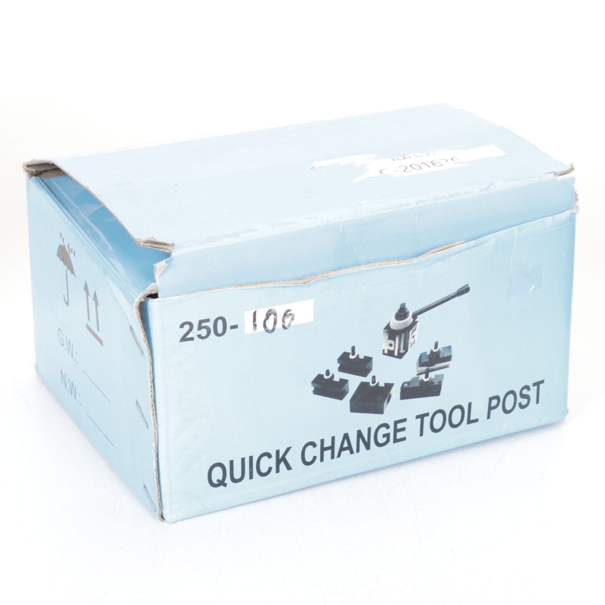 Quick Change Tool Post Set with Vintage Wood, Metal, and Ceramic Decor Items