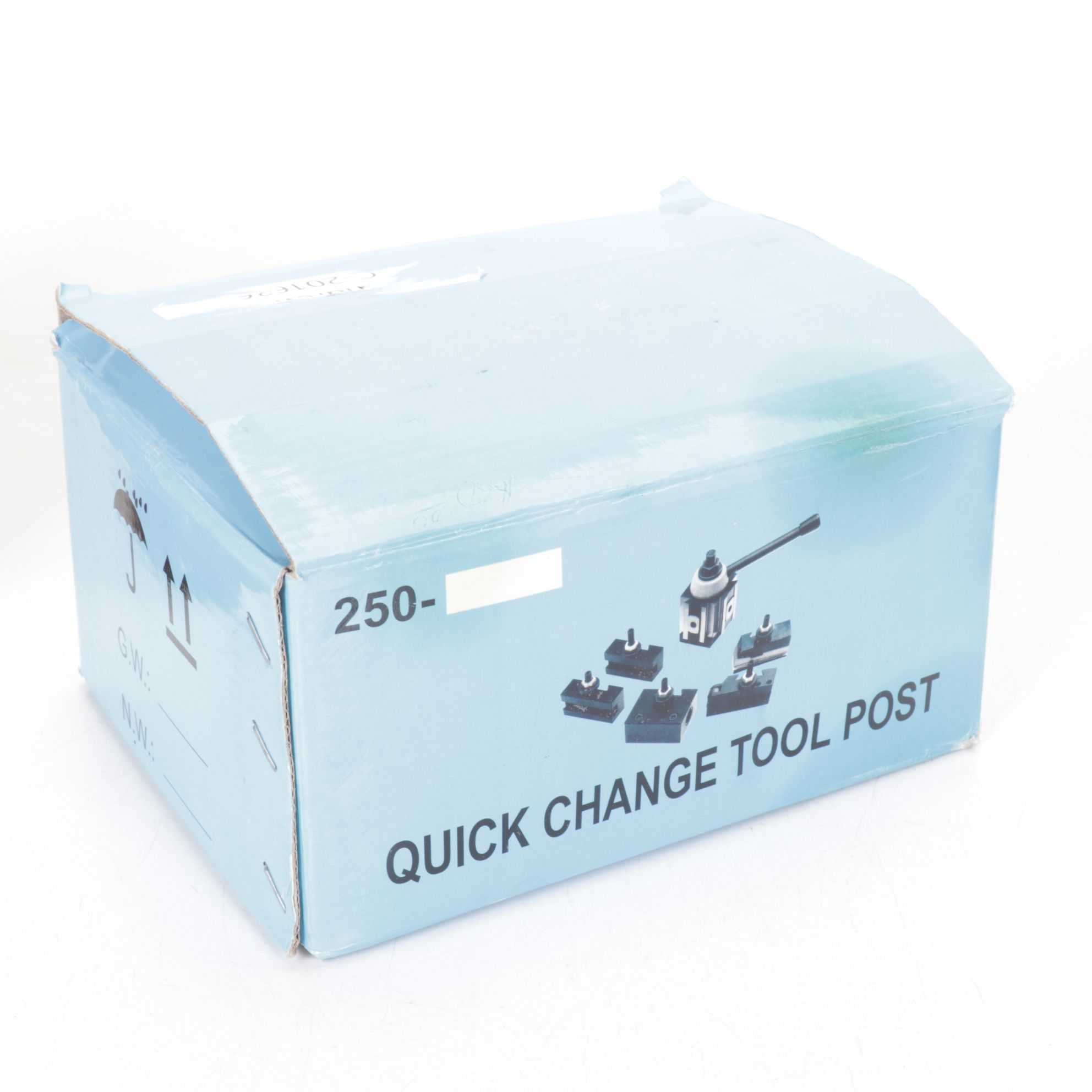 Quick Change Tool Post Set with Vintage Wood, Metal, and Ceramic Decor Items