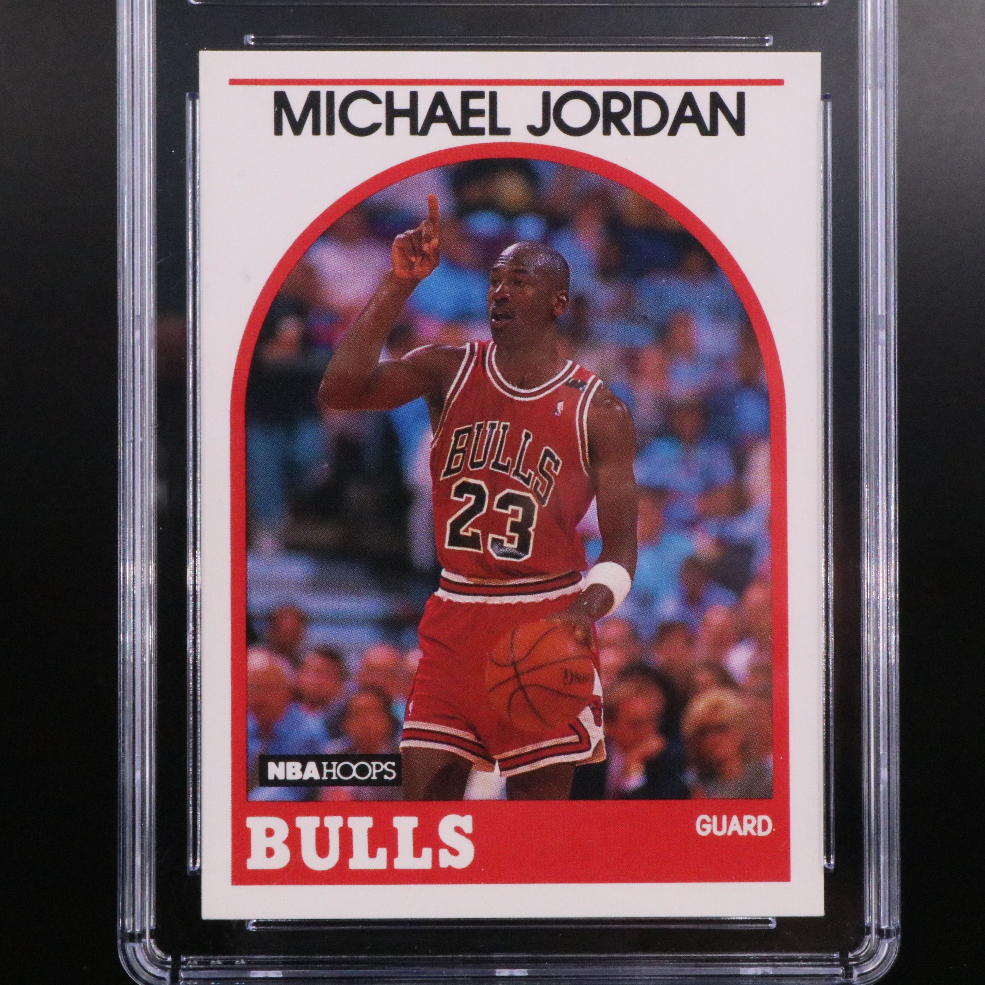 1989-90 NBA Hoops Michael Jordan Chicago Bulls Basketball Card Graded CSG 9