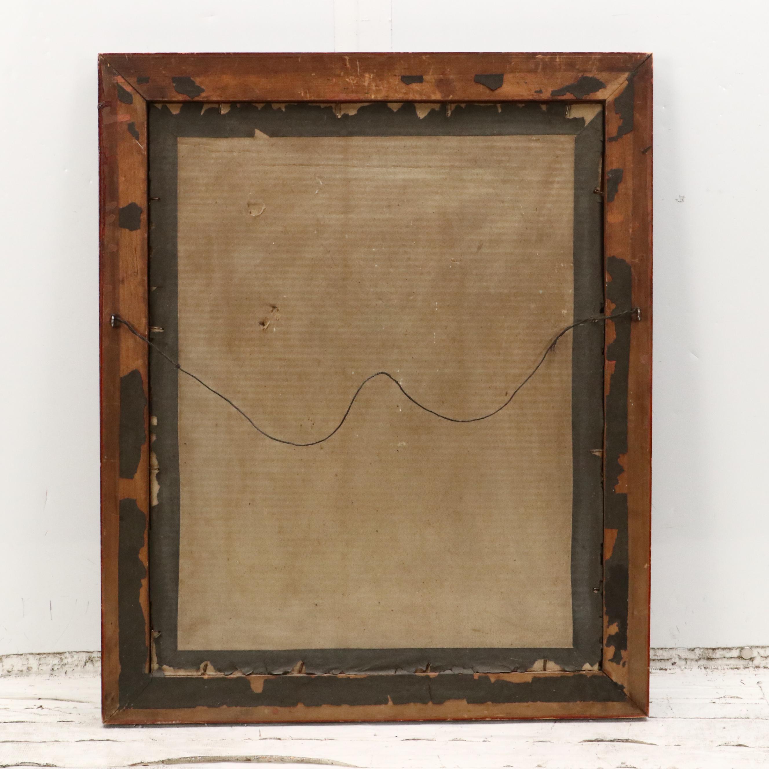 Victorian Chromolithograph "The Holy Guardian," Circa 1900