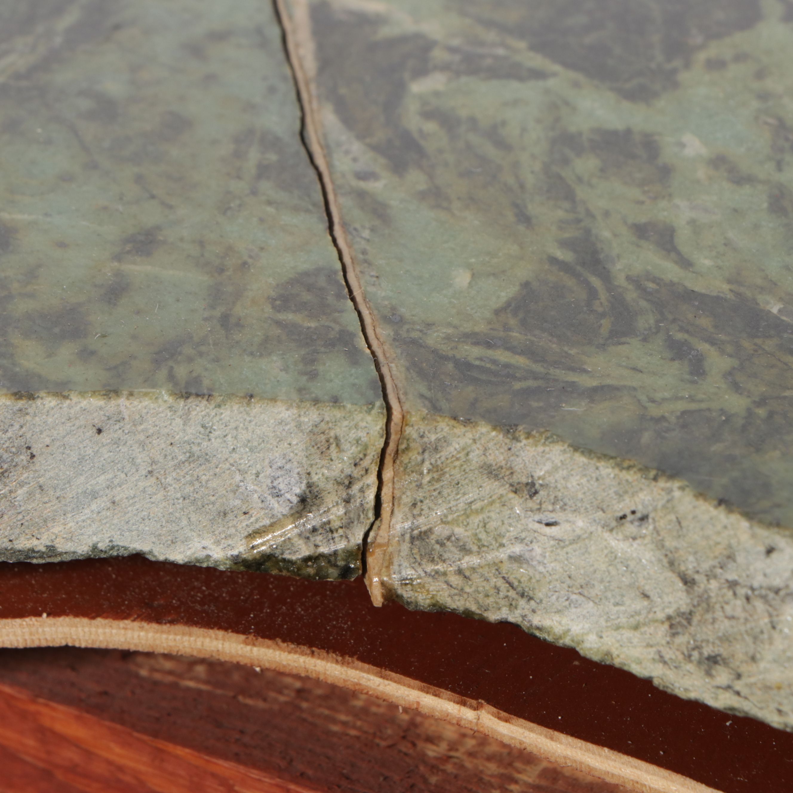 Louis XVI Style Washstand with Green Marble Top