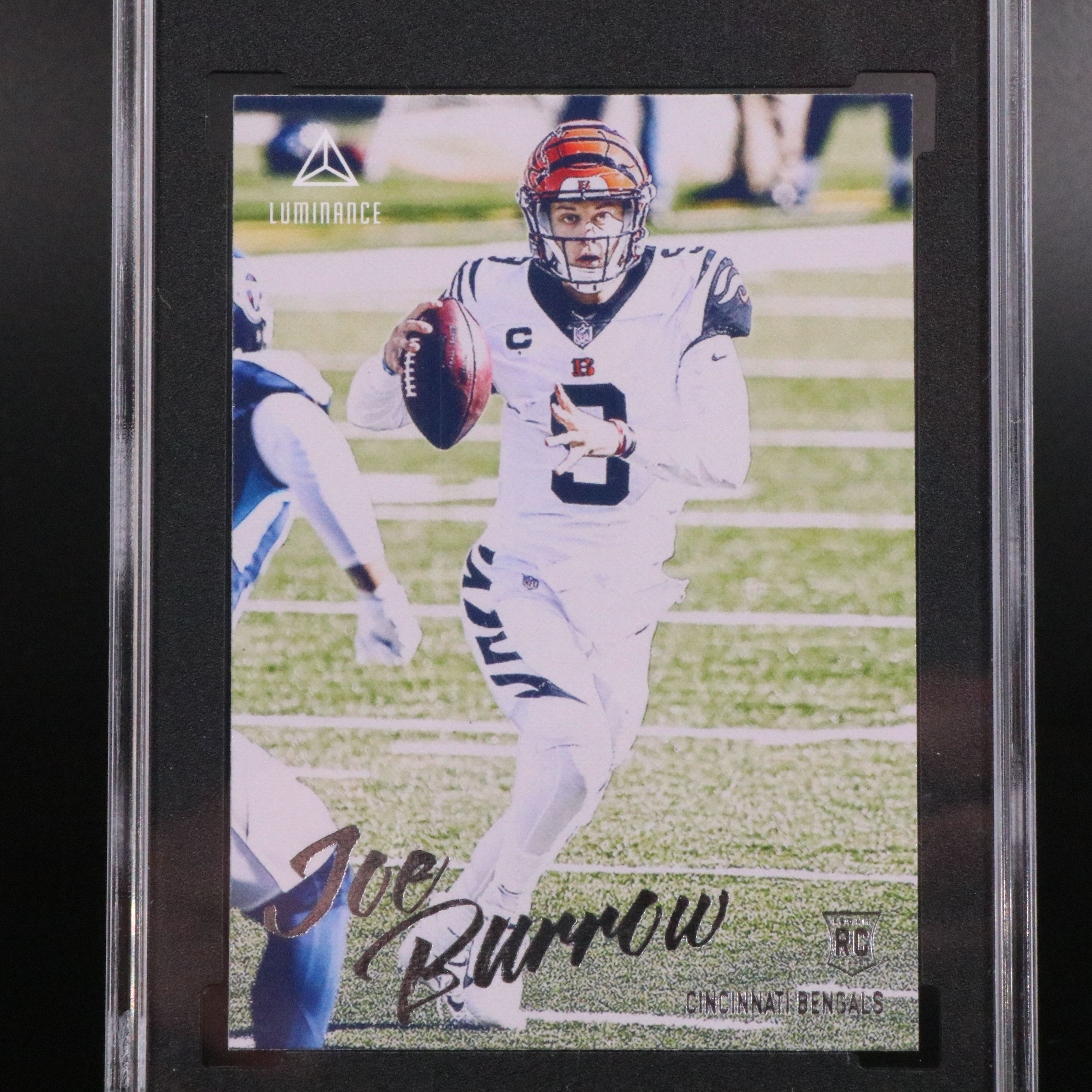 2020 Panini Chronicles Joe Burrow Luminance Rookie Football Card Graded SGC 10