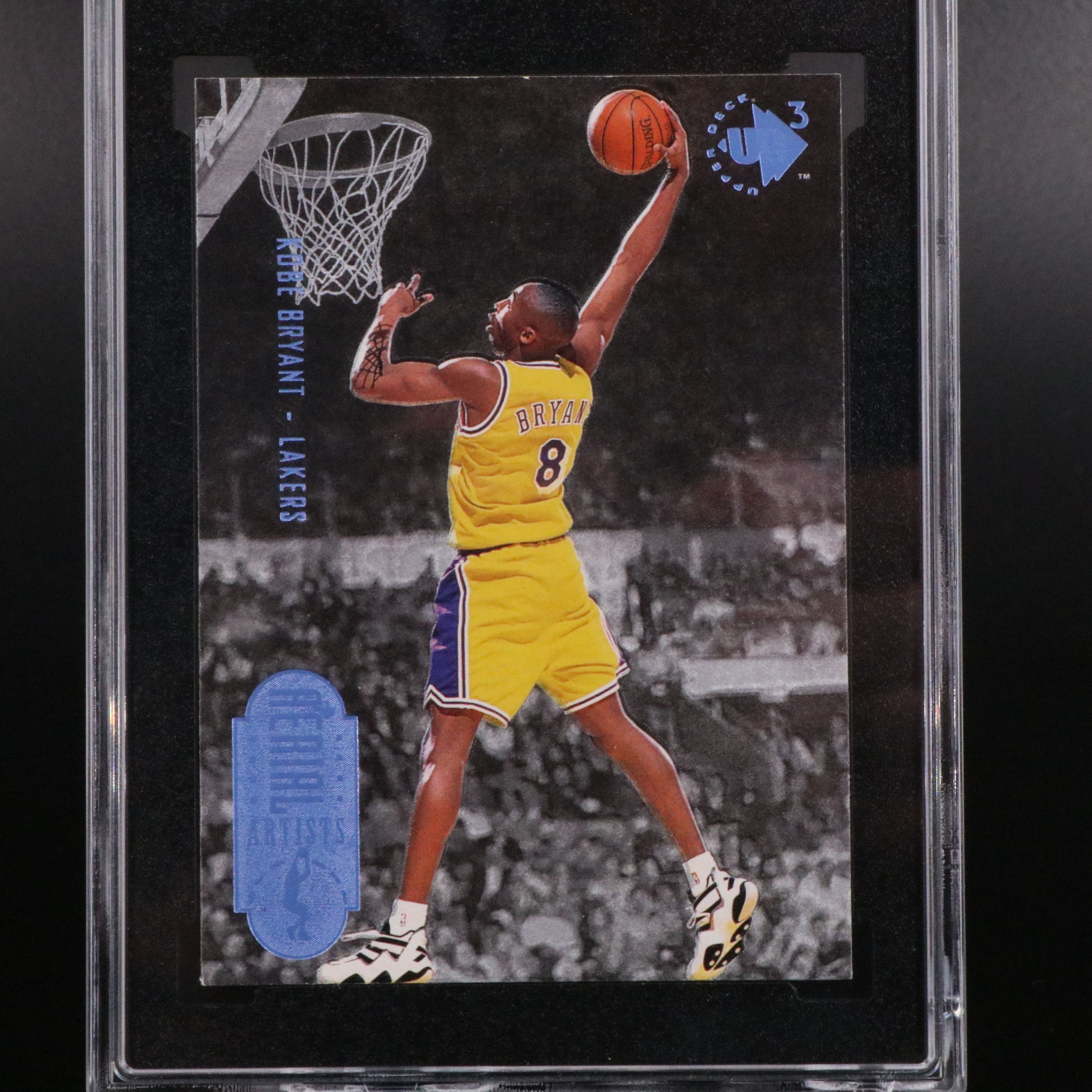 1996-97 UD3 Kobe Bryant Aerial Artist Rookie Basketball Card Graded SGC 9