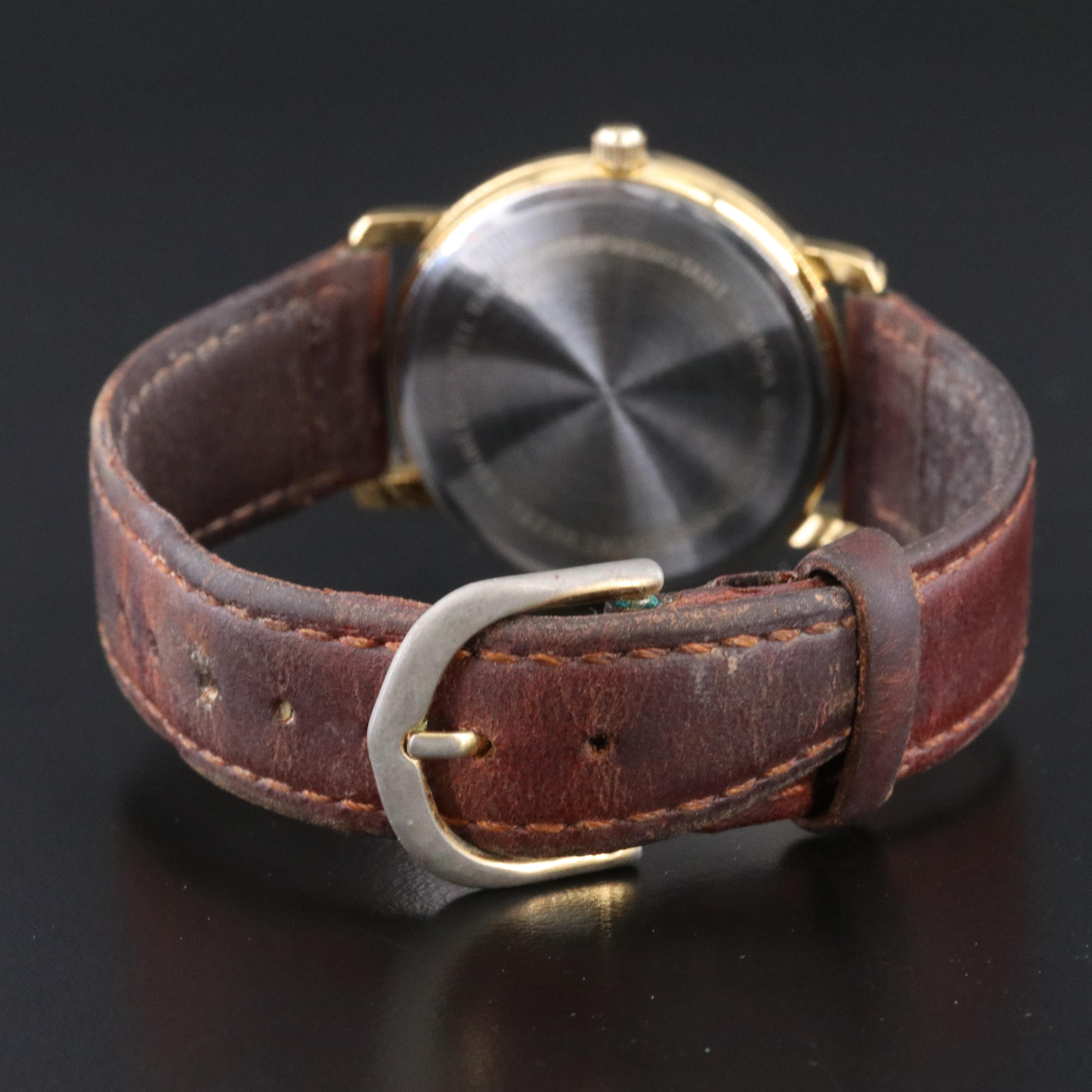 Bulova White Dial Date Watch and Gold-Filled Pocket Watch Case