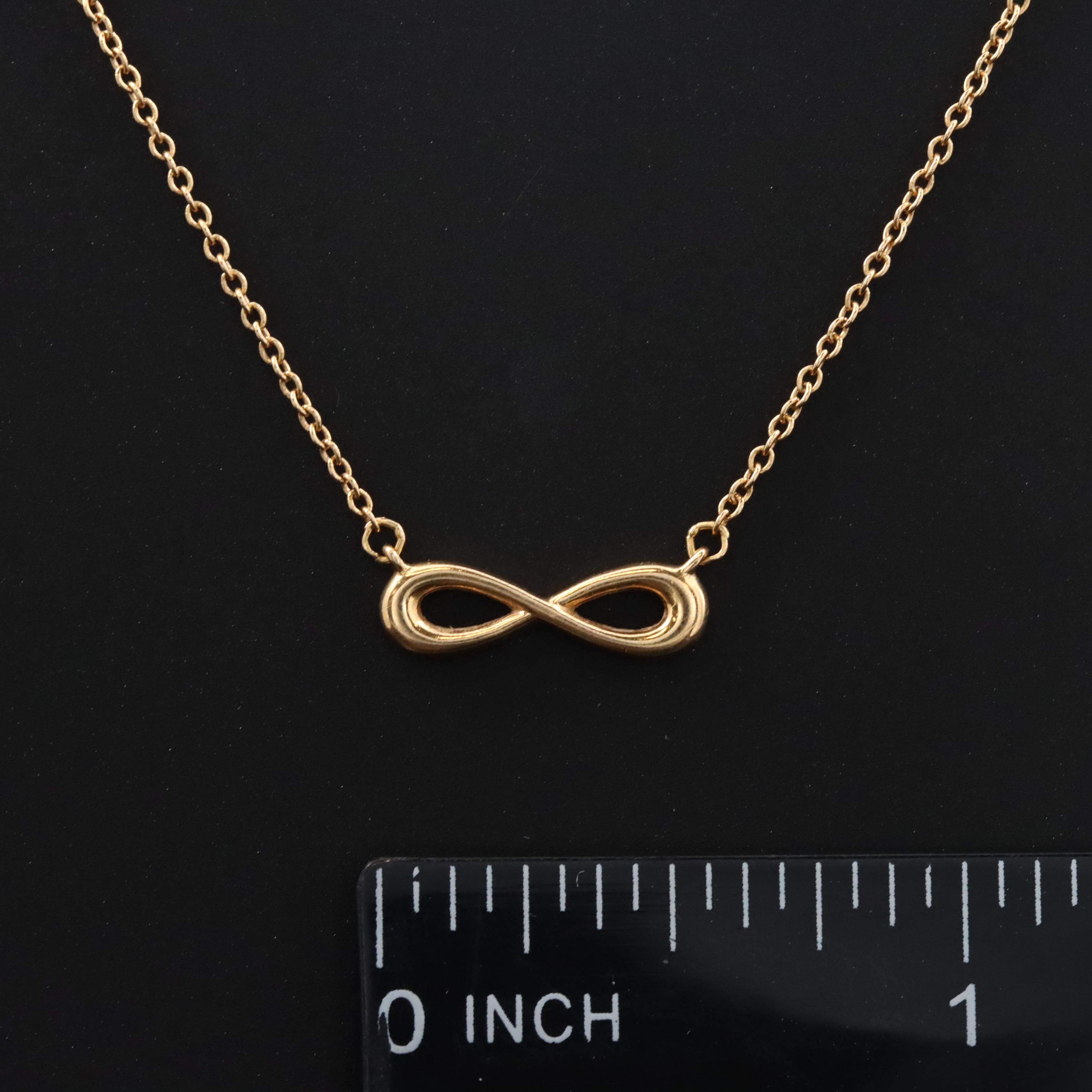 Tiffany & Co. 18K Rose Gold Infinity Necklace
