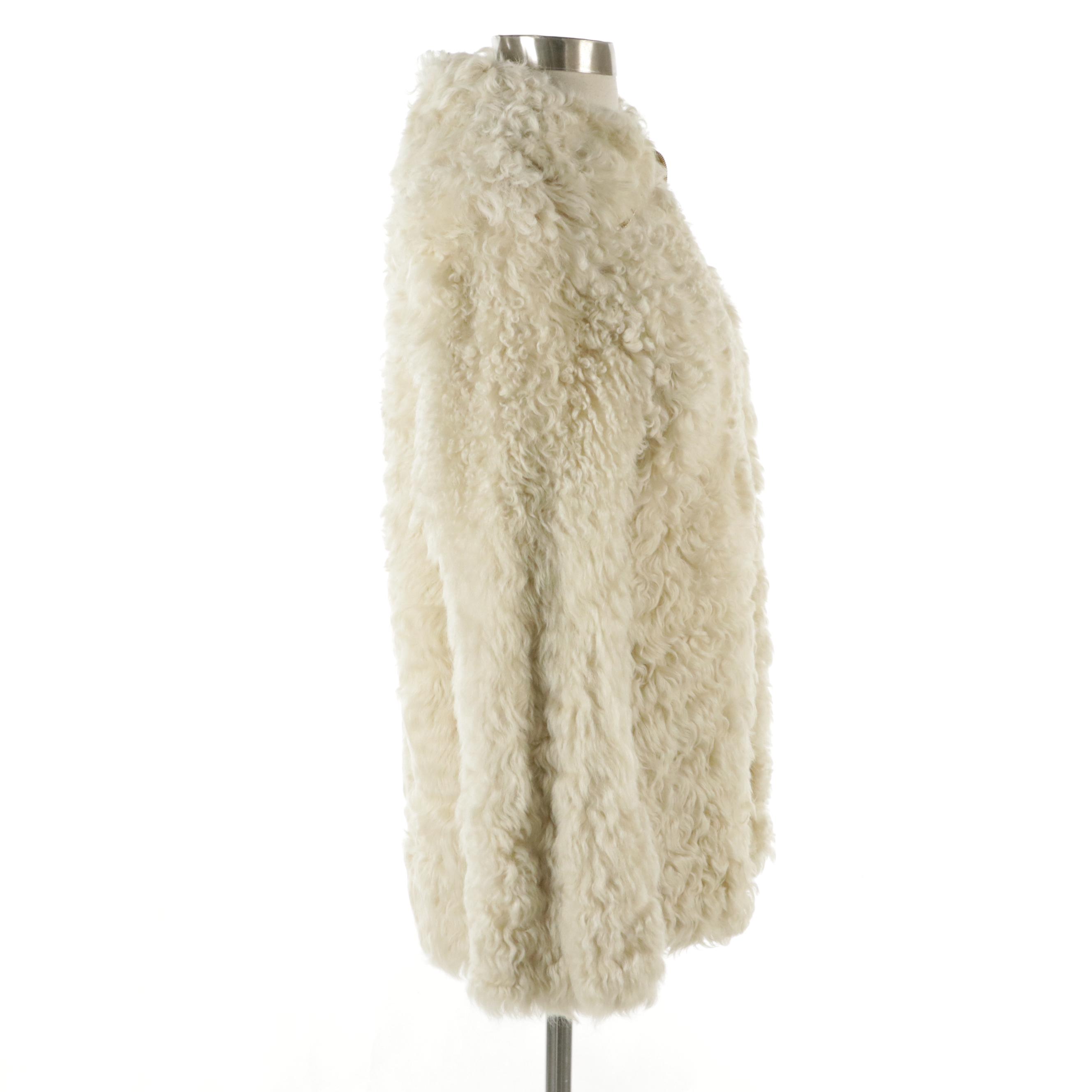 Chloé Pale Yellow Toscana Lambskin Zip Coat