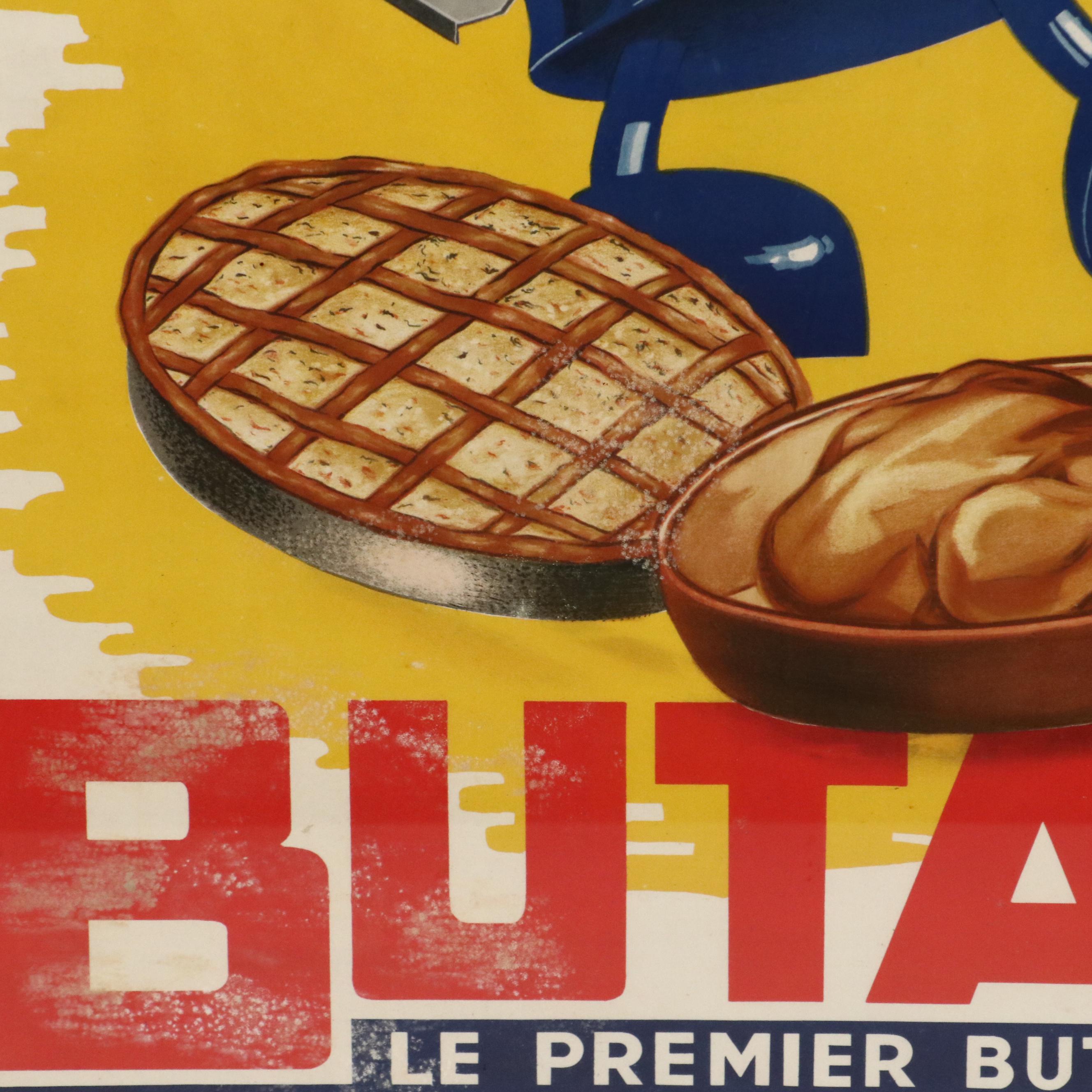 Lithograph and Halftone Poster "Butagaz - le Premier Butane Français," c. 1940