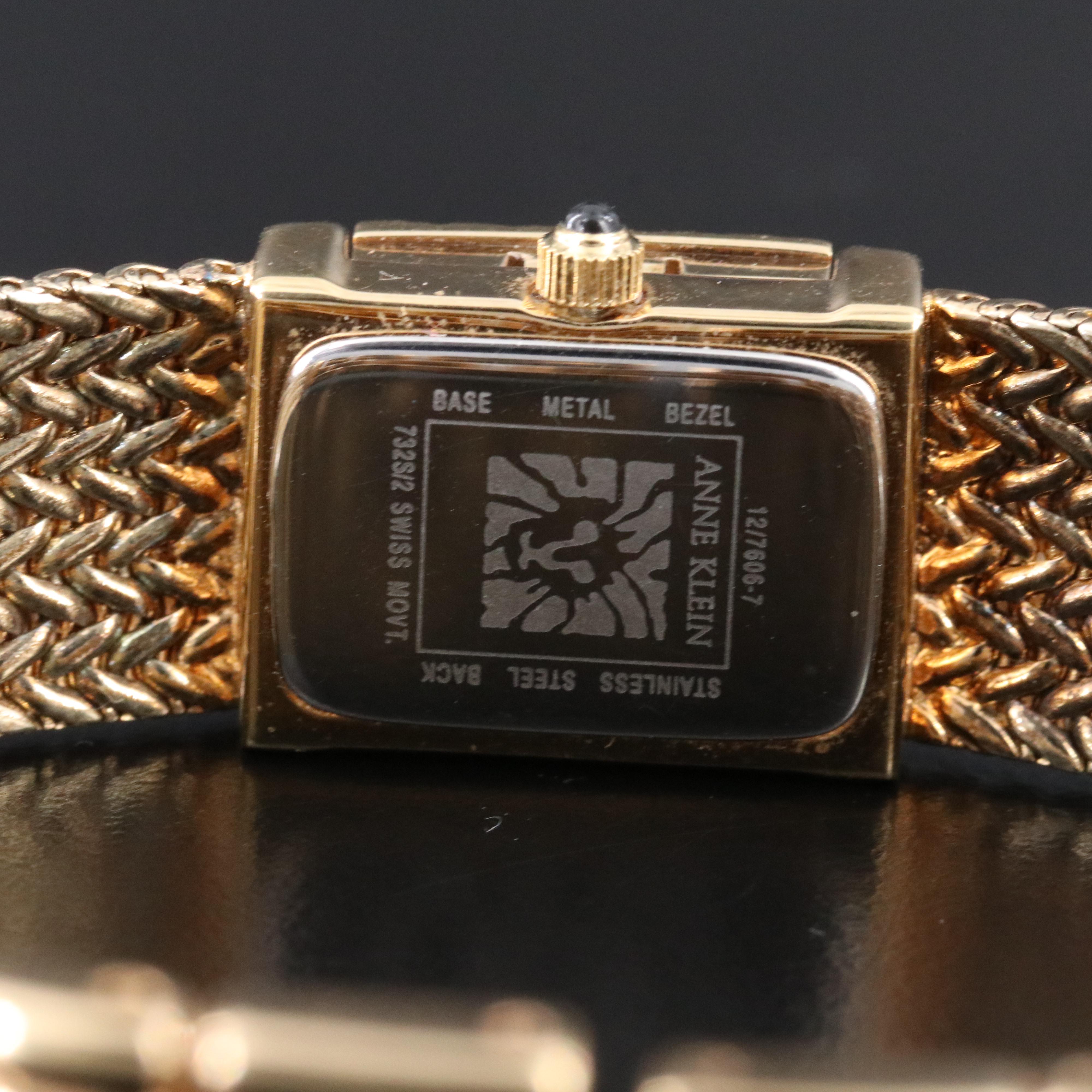 Anne Klein Diamond Swiss Quartz Watch