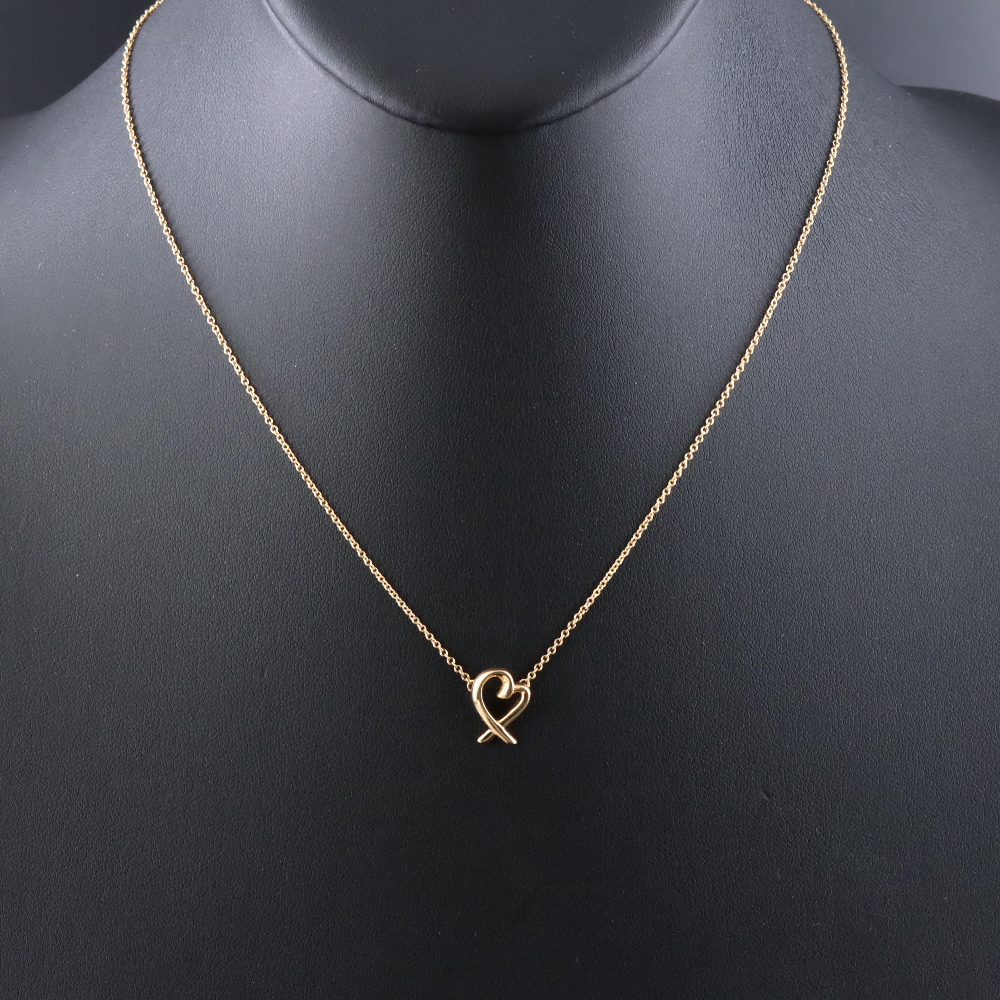 Paloma Picasso for Tiffany & Co. Loving Heart 18K Necklace