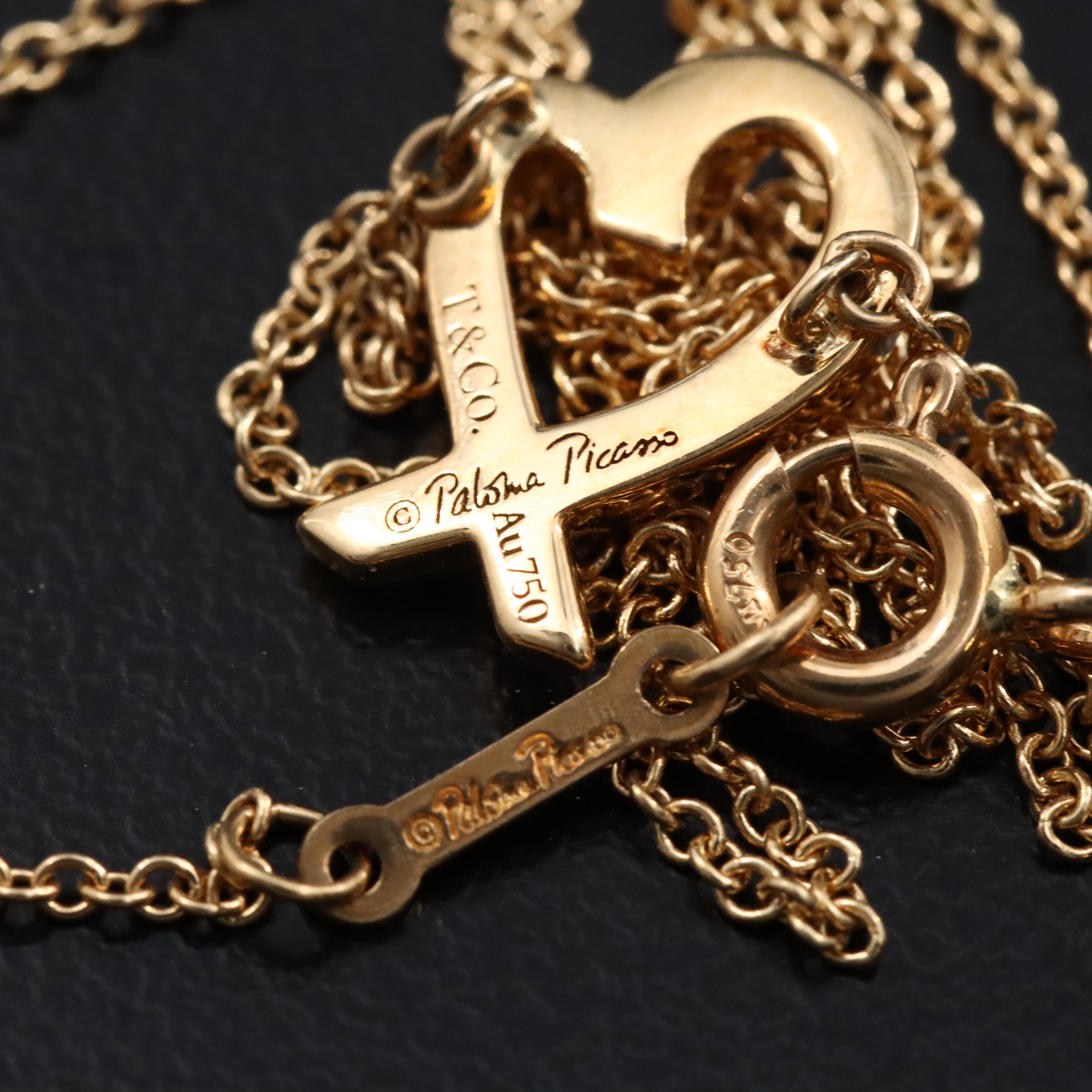 Paloma Picasso for Tiffany & Co. Loving Heart 18K Necklace