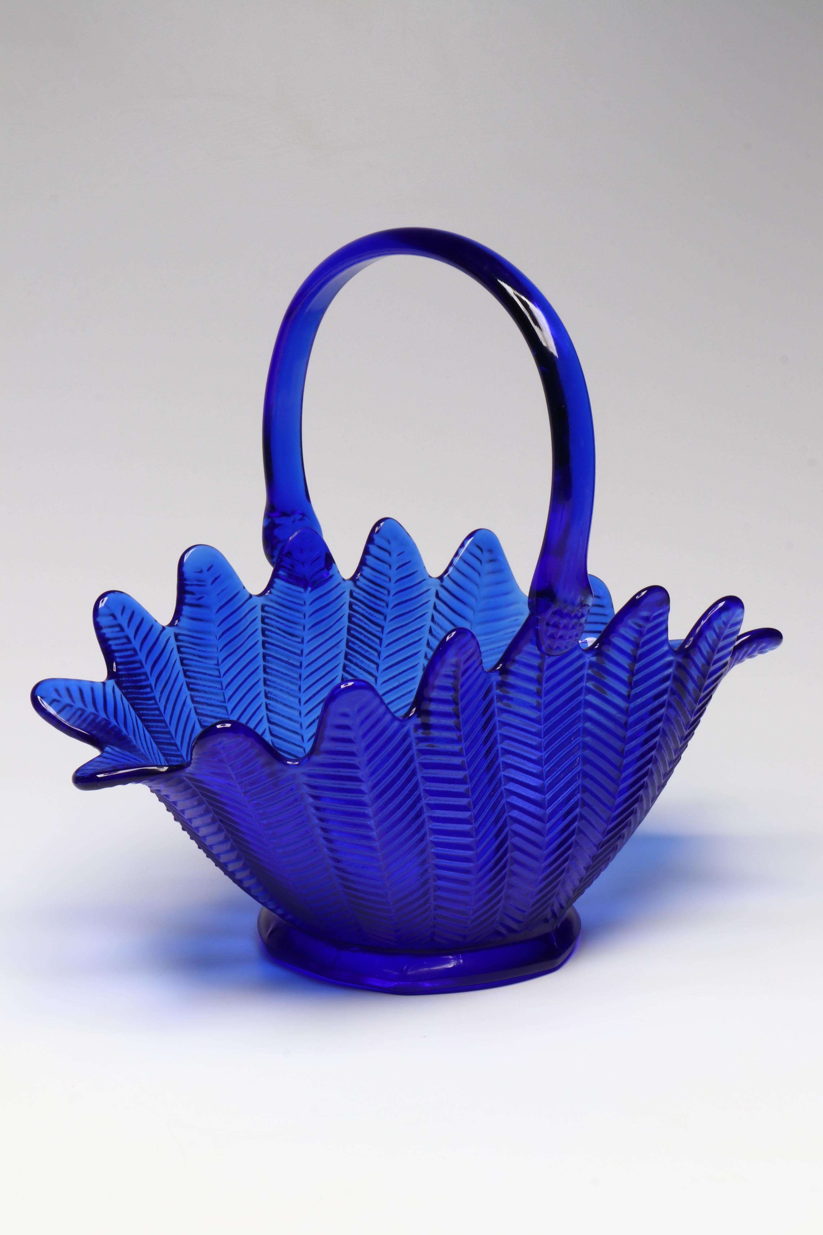 Cobalt Blue Glass Bowls, Glasses, Table Lamp, Perfume Bottle and More