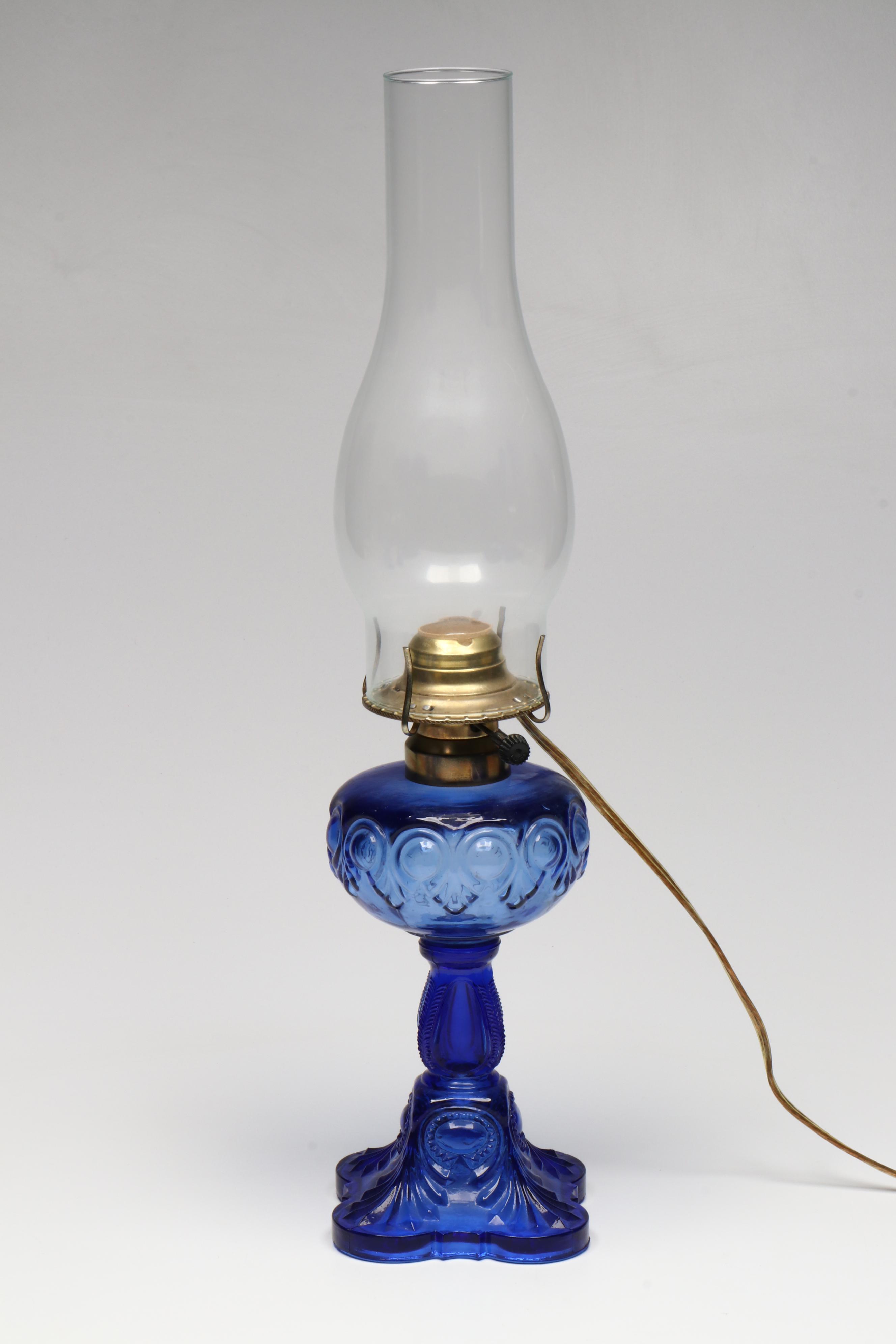 Cobalt Blue Glass Bowls, Glasses, Table Lamp, Perfume Bottle and More