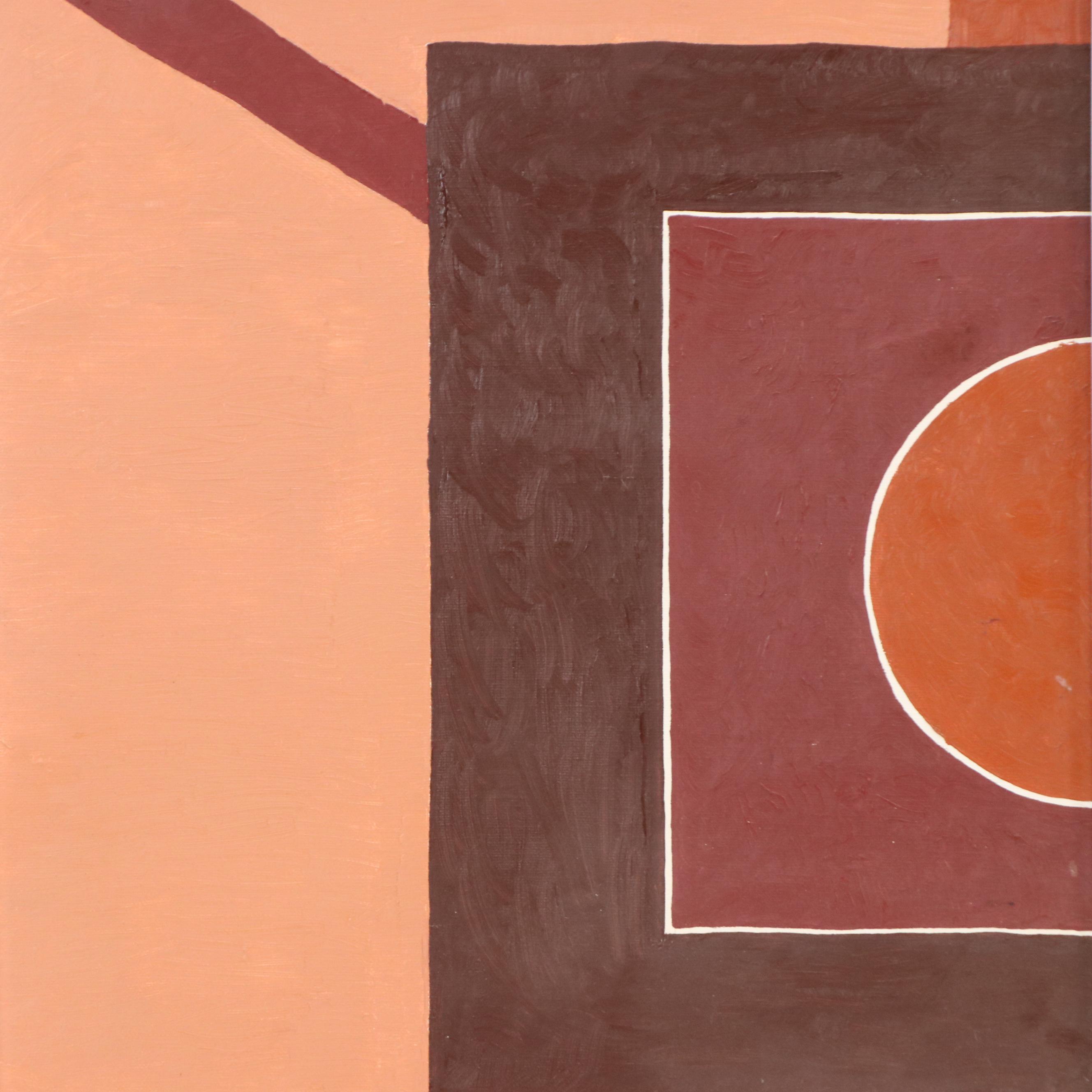 Abstract Geometric Acrylic Diptych, 1975