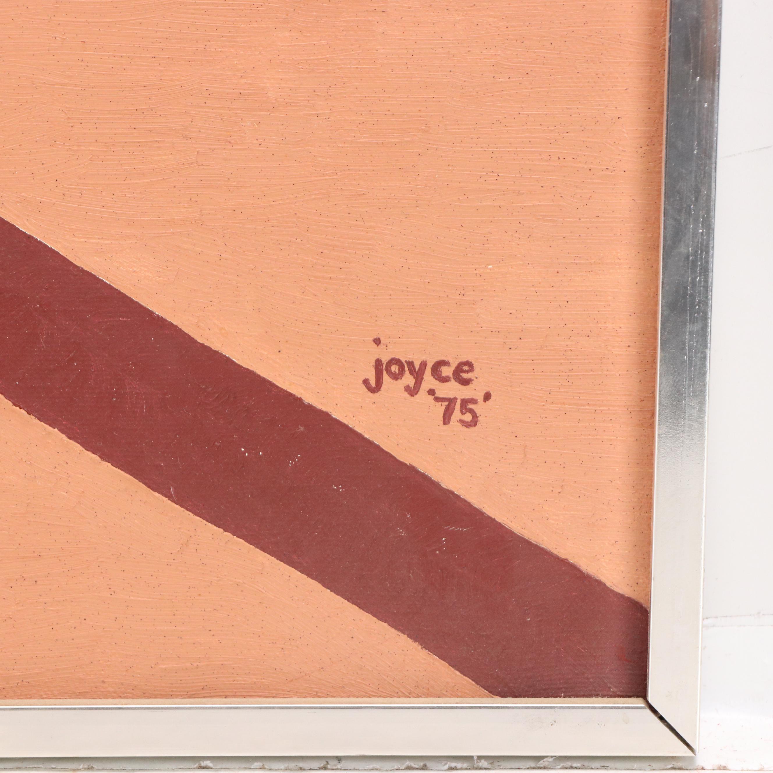 Abstract Geometric Acrylic Diptych, 1975