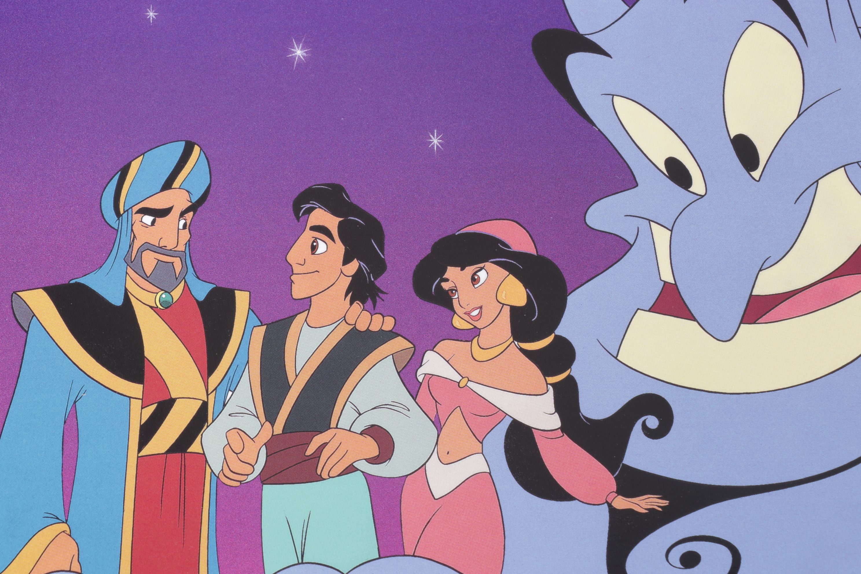 Aladdin, Tarzan & Hunchback of Notre Dame Disney Offset Lithographs