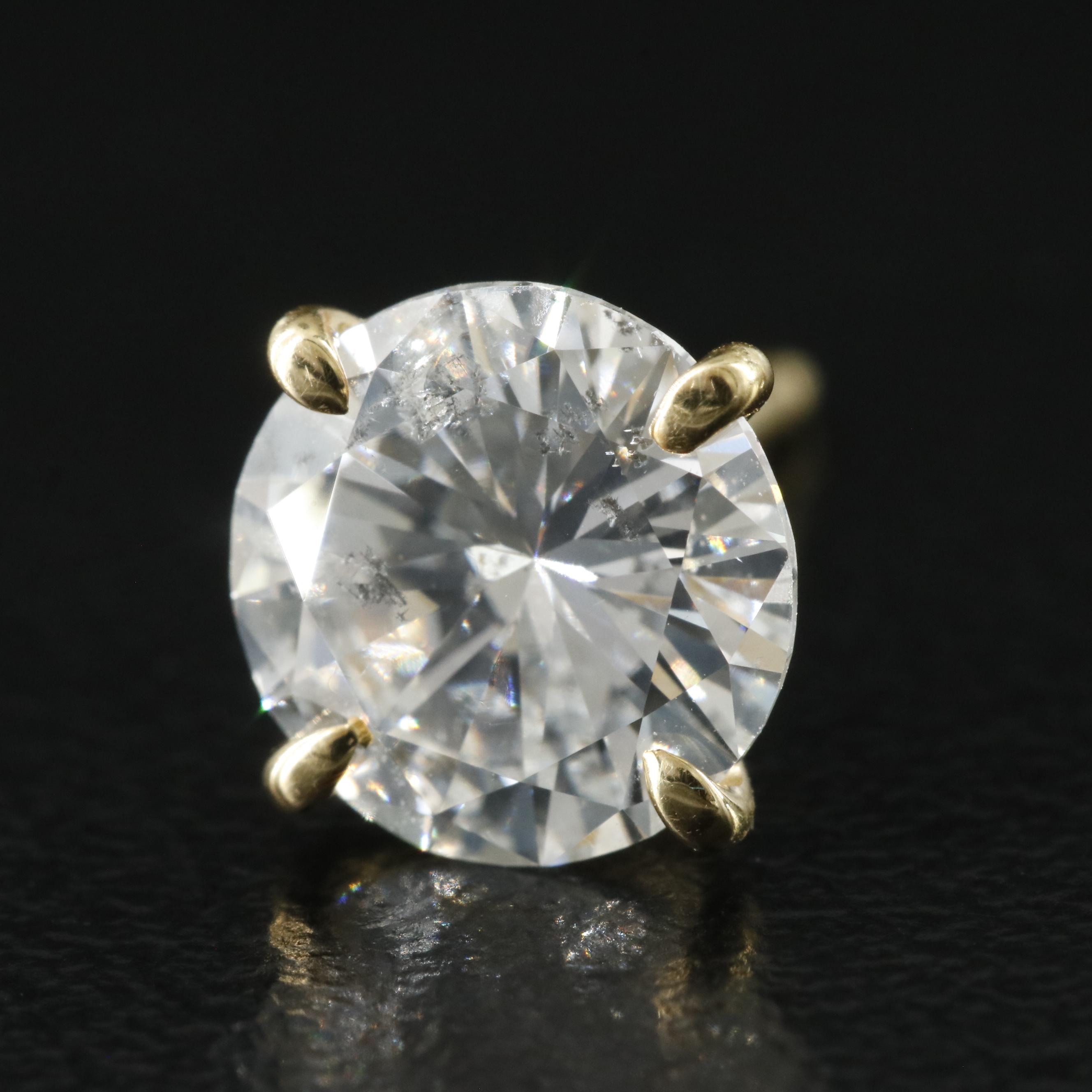 18K 3.53 CTW Diamond Stud Earrings