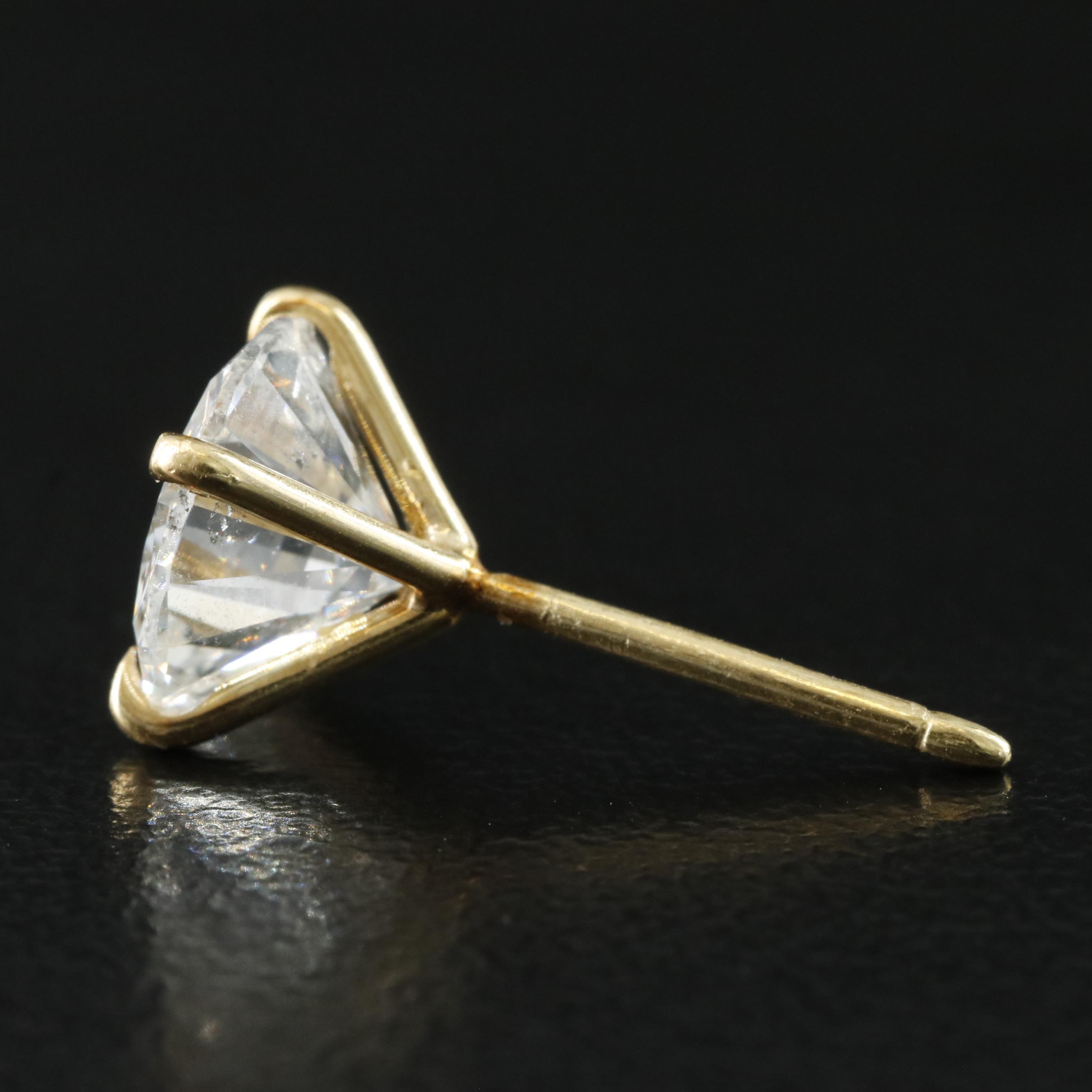 18K 3.53 CTW Diamond Stud Earrings