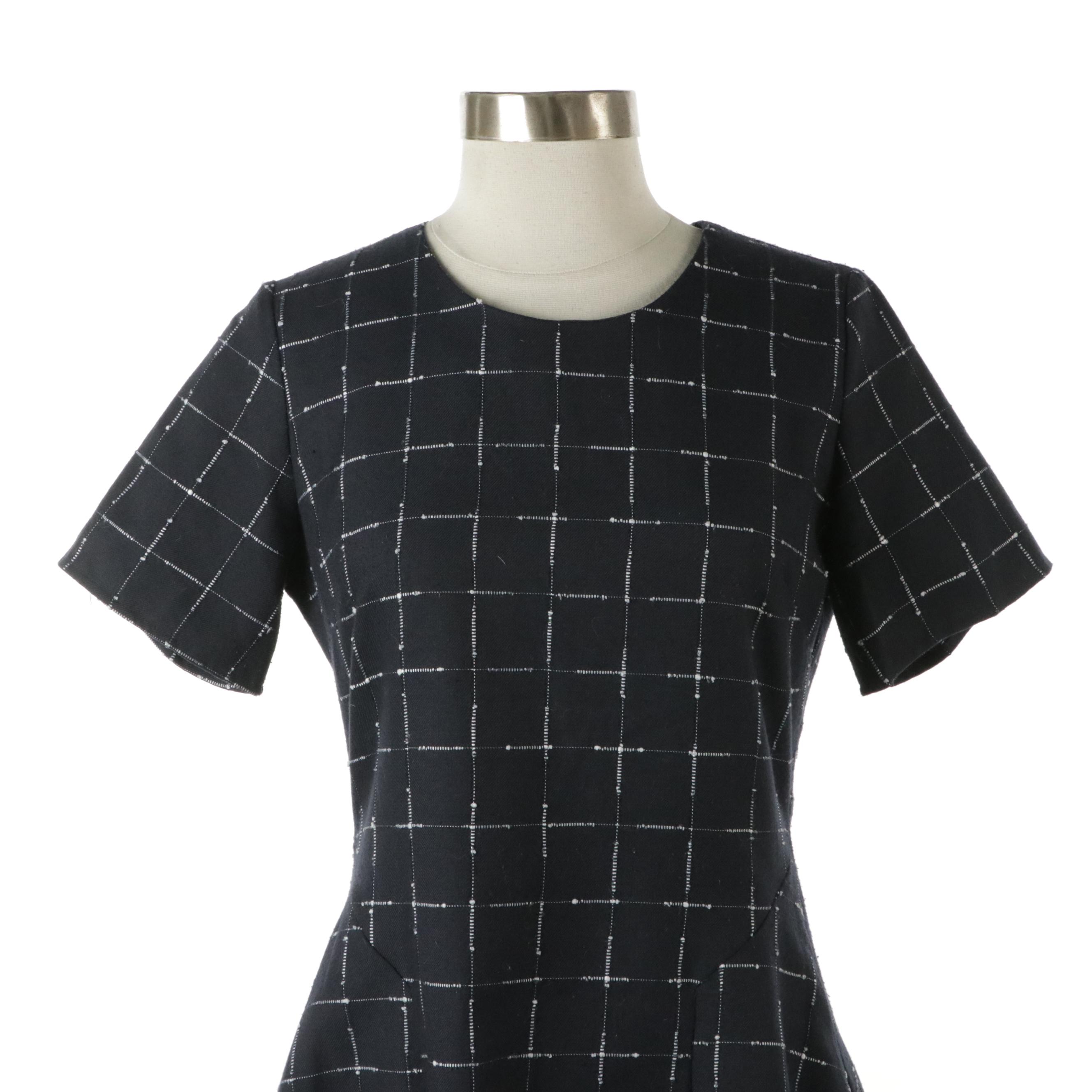 Derek Lam Silk Lined and Maison Jules Checked Shift Dresses