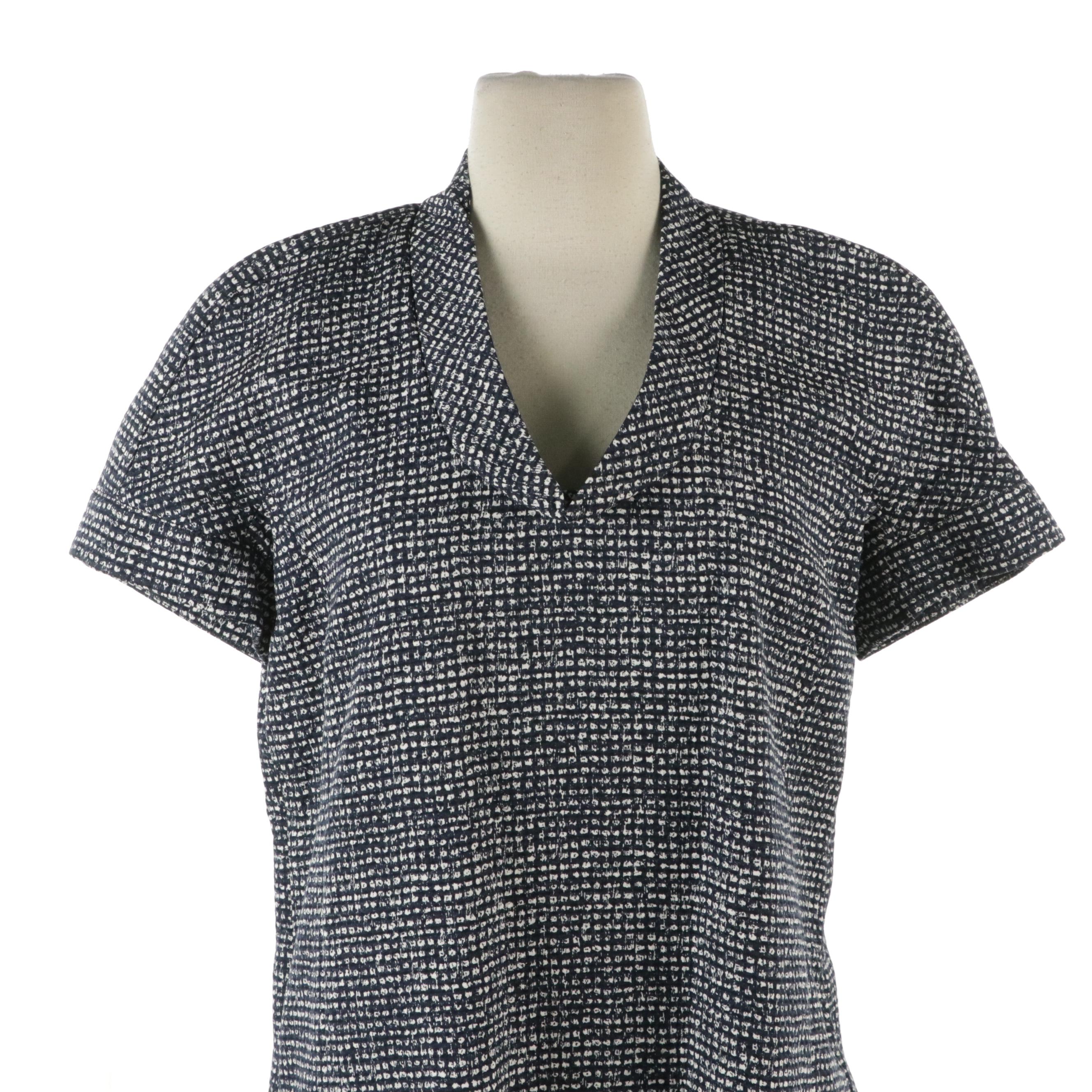 Derek Lam Silk Lined and Maison Jules Checked Shift Dresses