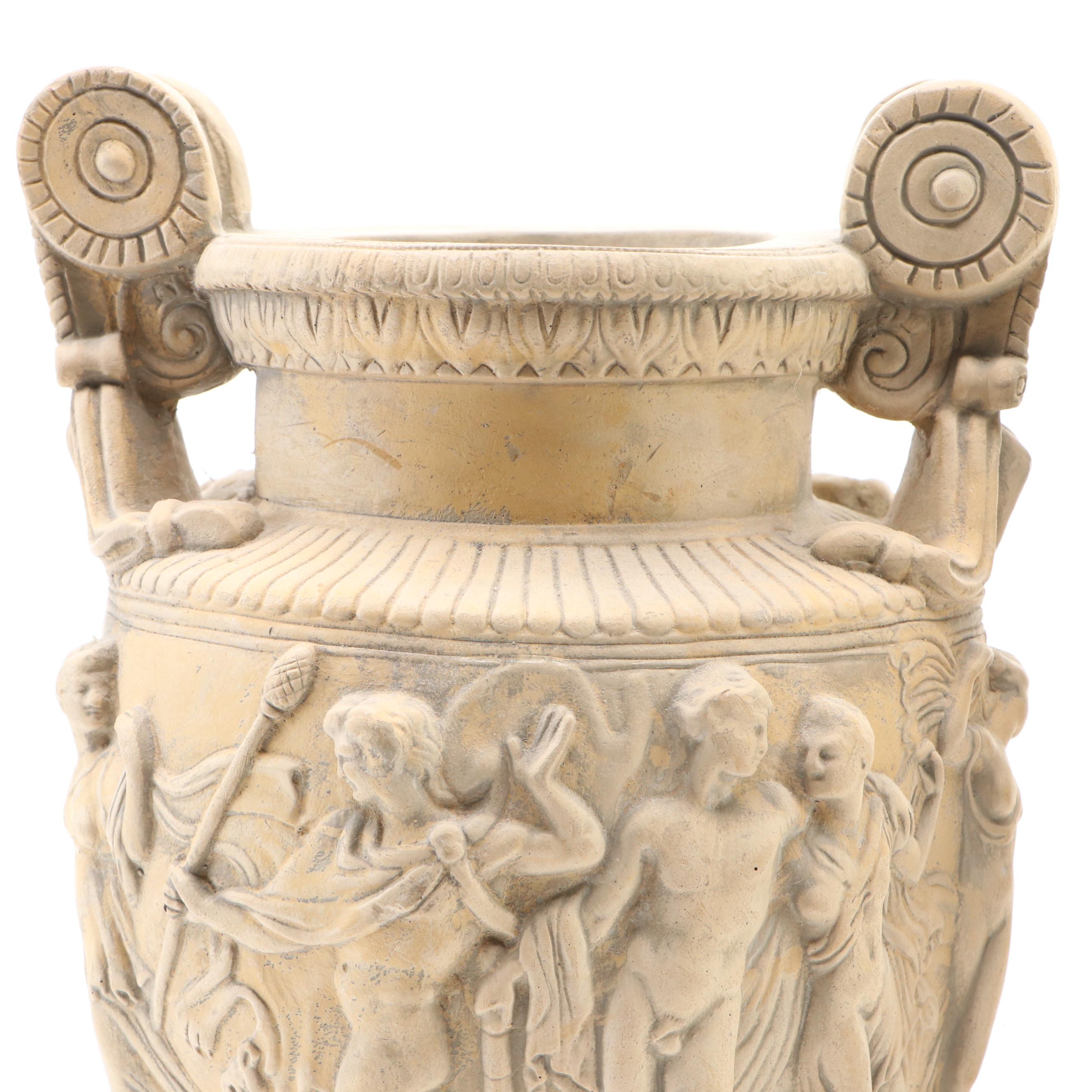 Pair of Reproduction Plaster Townley Vases