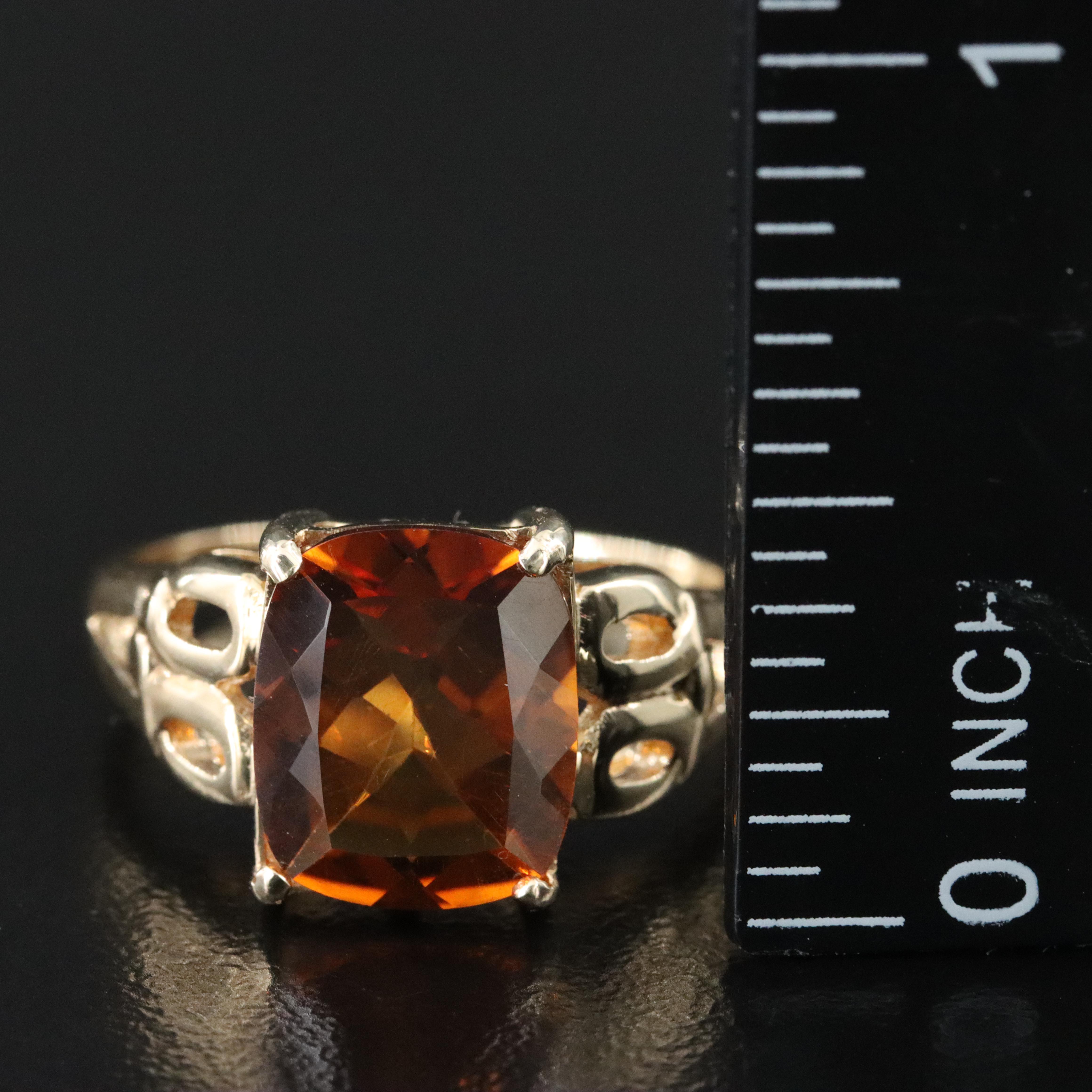 9K Madeira Citrine Ring