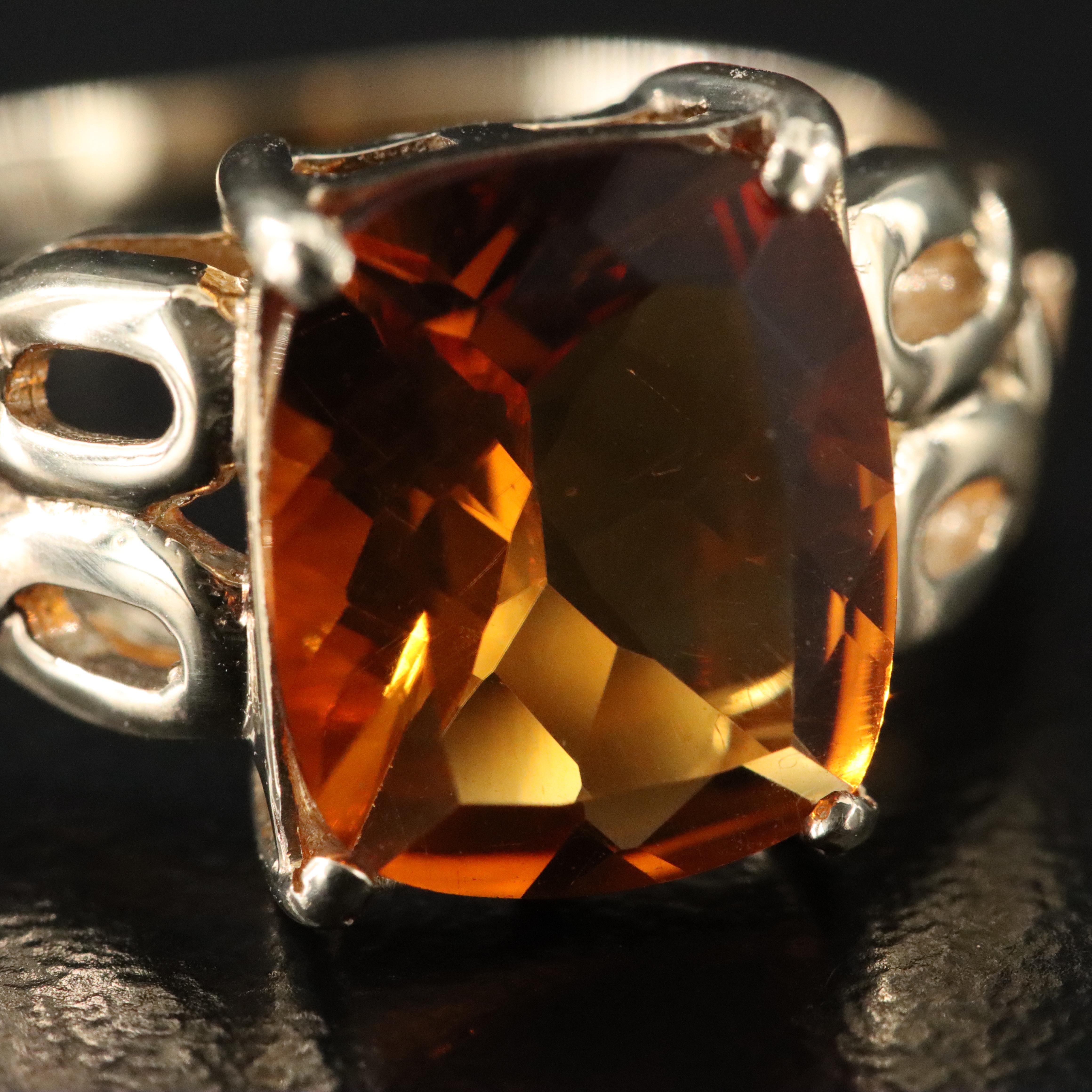 9K Madeira Citrine Ring
