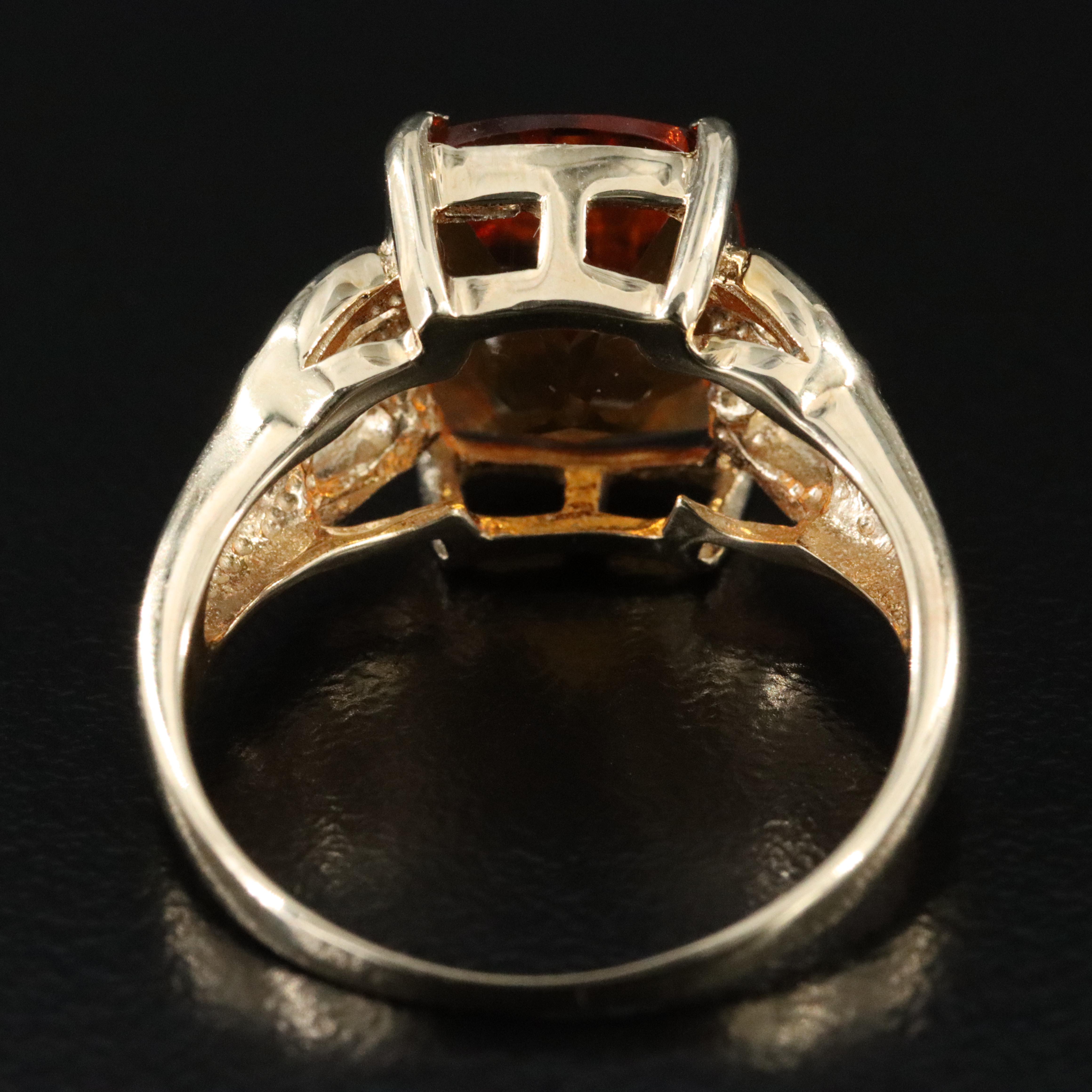 9K Madeira Citrine Ring