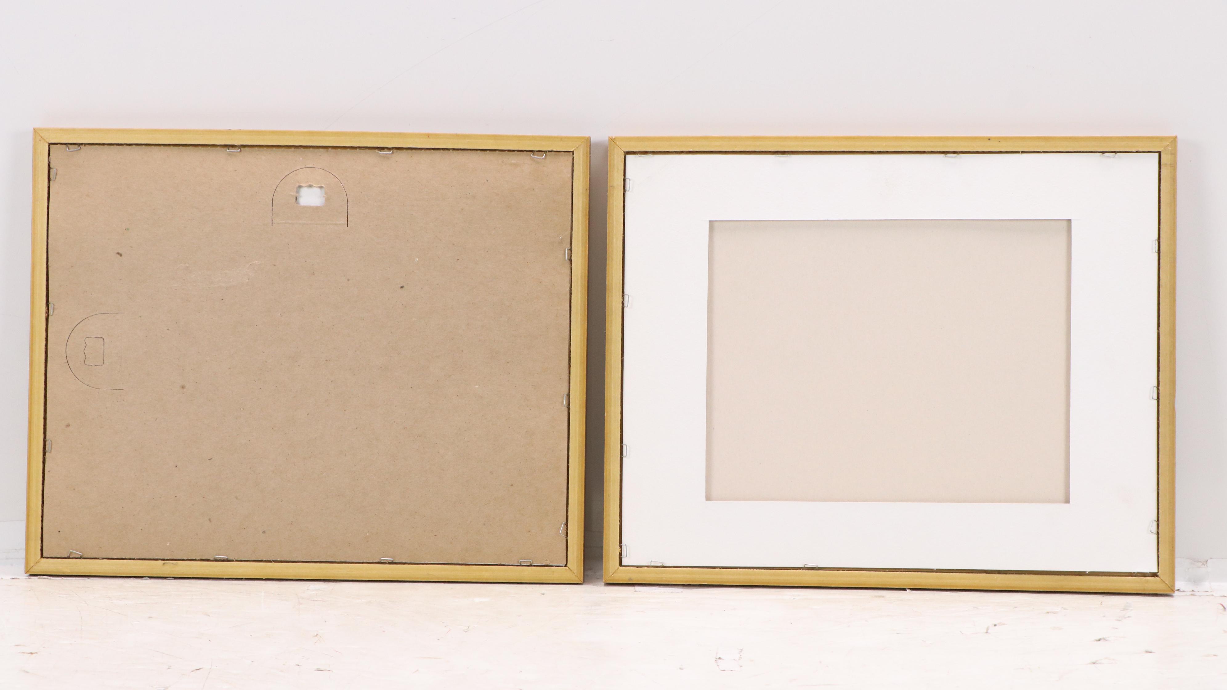 Set of Two Acrylic Paintings of Chestnut Horses, Early 21st Century