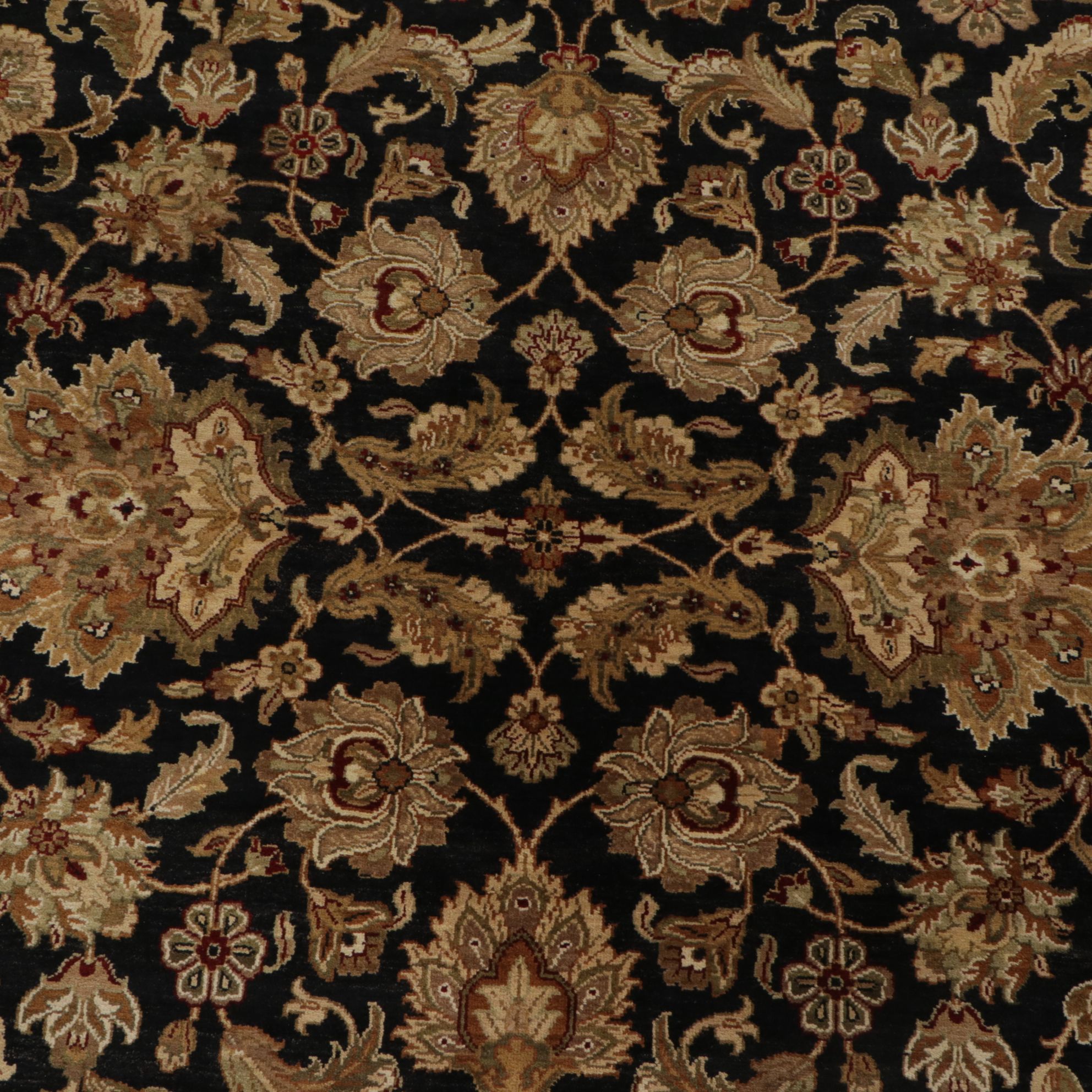 10'1 x 14'1 Hand-Knotted Indian Agra Room Sized Rug