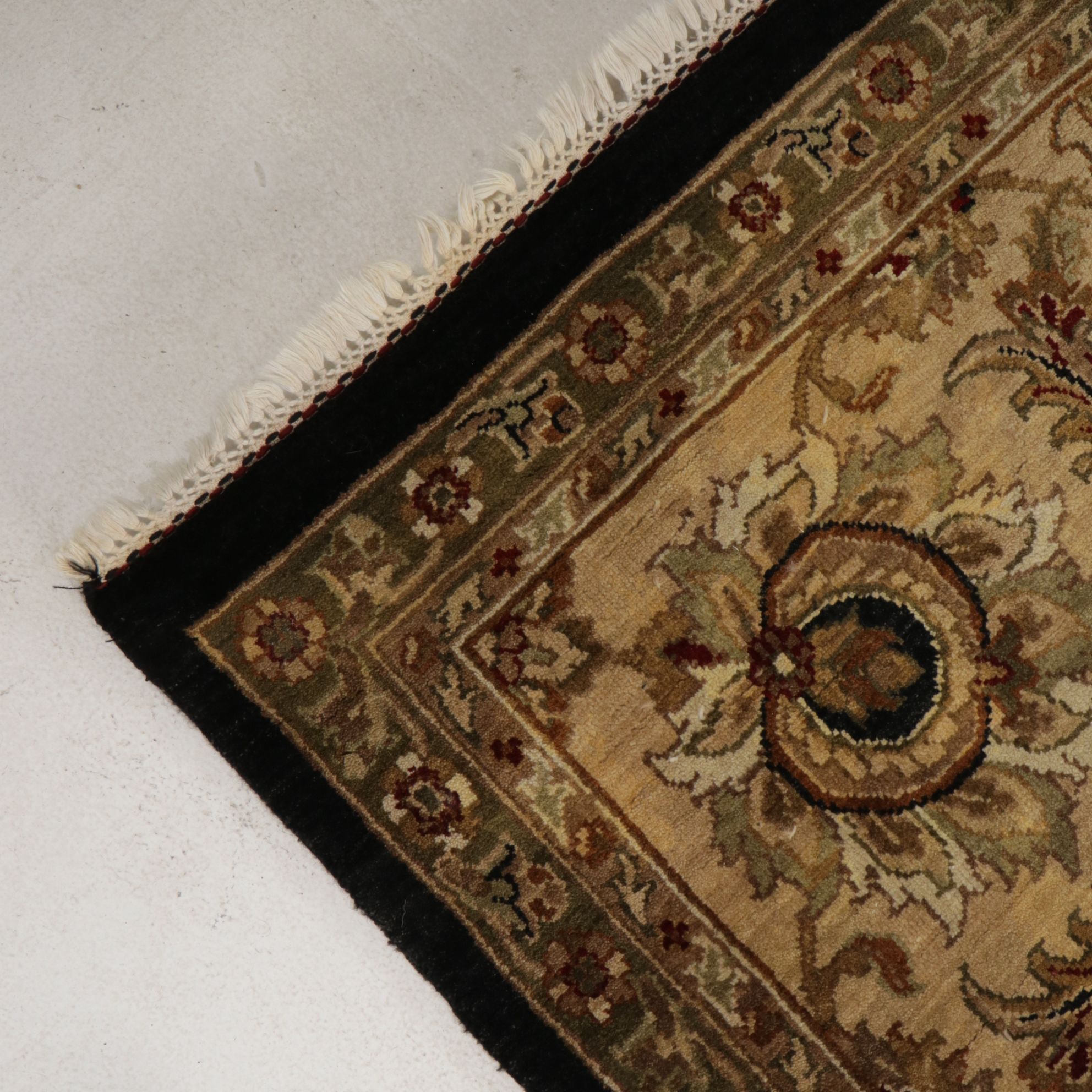 10'1 x 14'1 Hand-Knotted Indian Agra Room Sized Rug