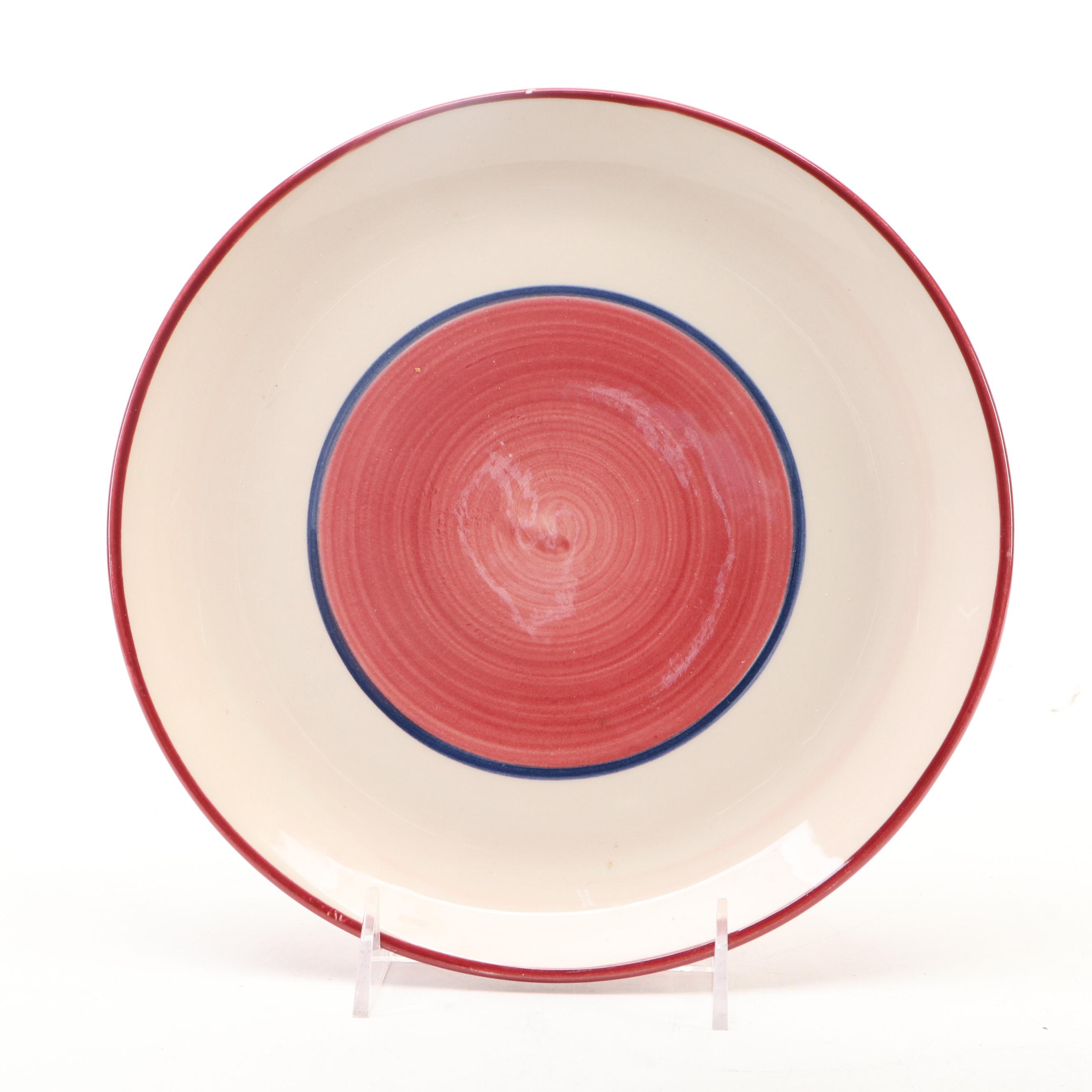 Gail Pittman Wheel Thrown Bowl with Dinner Plate