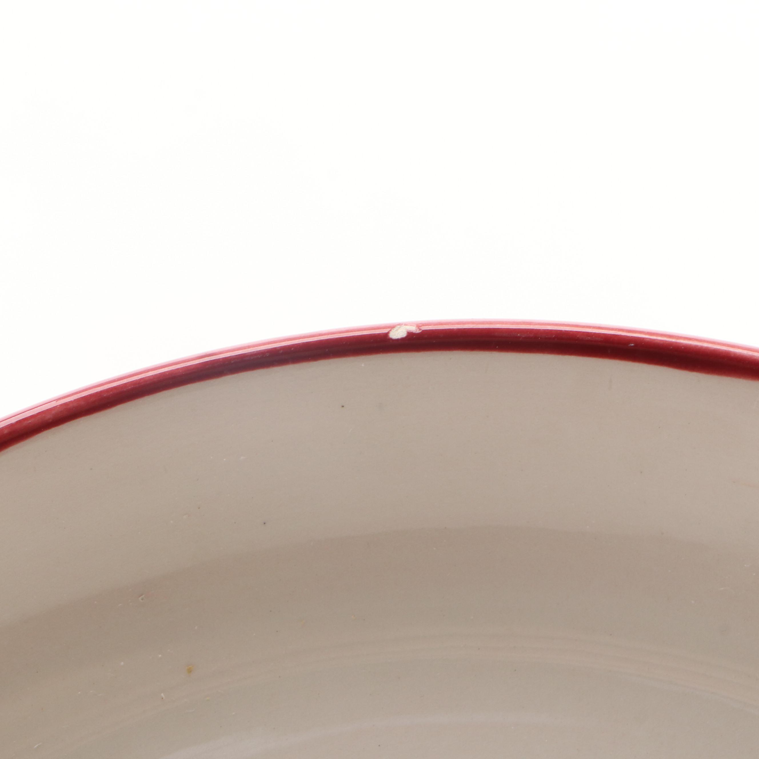 Gail Pittman Wheel Thrown Bowl with Dinner Plate