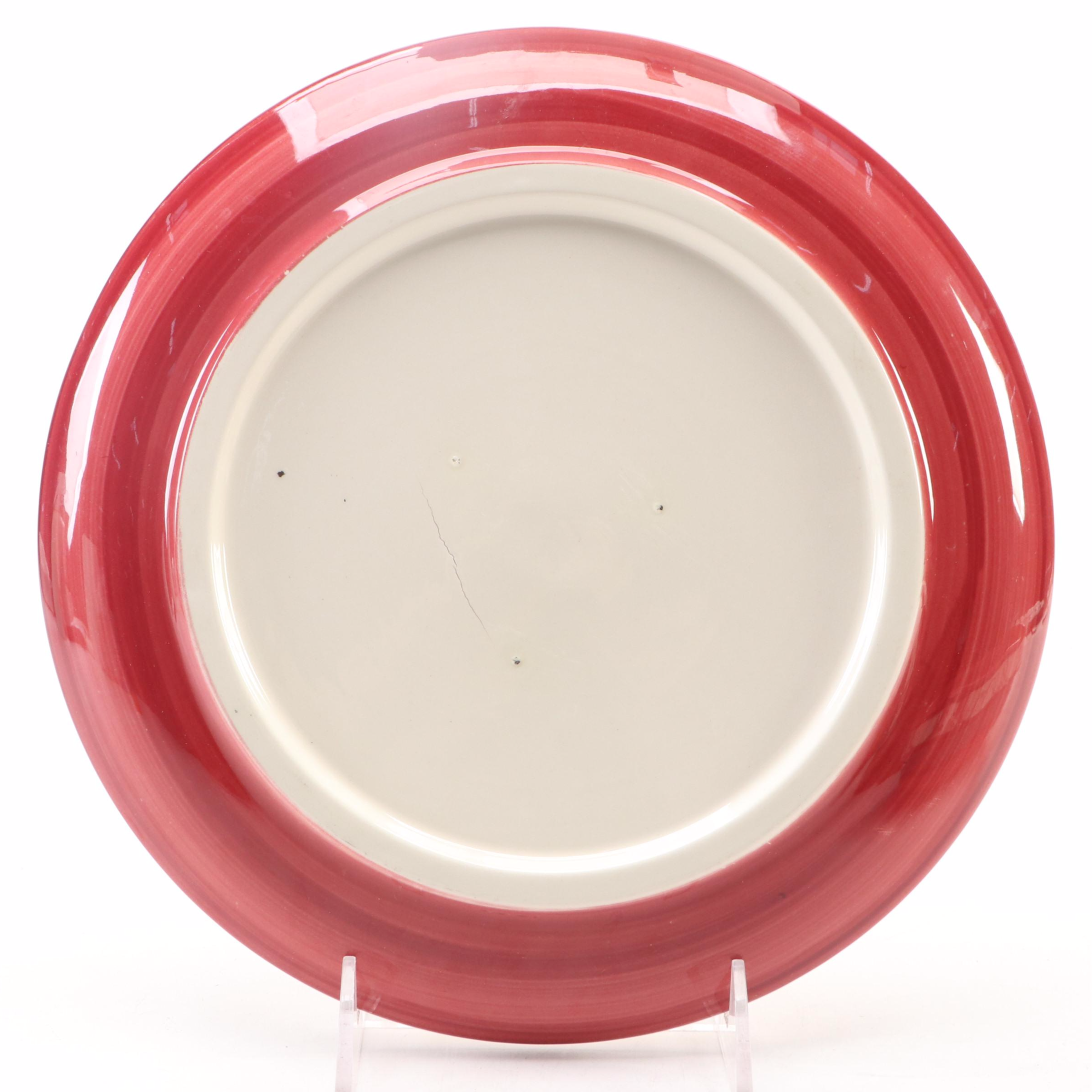 Gail Pittman Wheel Thrown Bowl with Dinner Plate