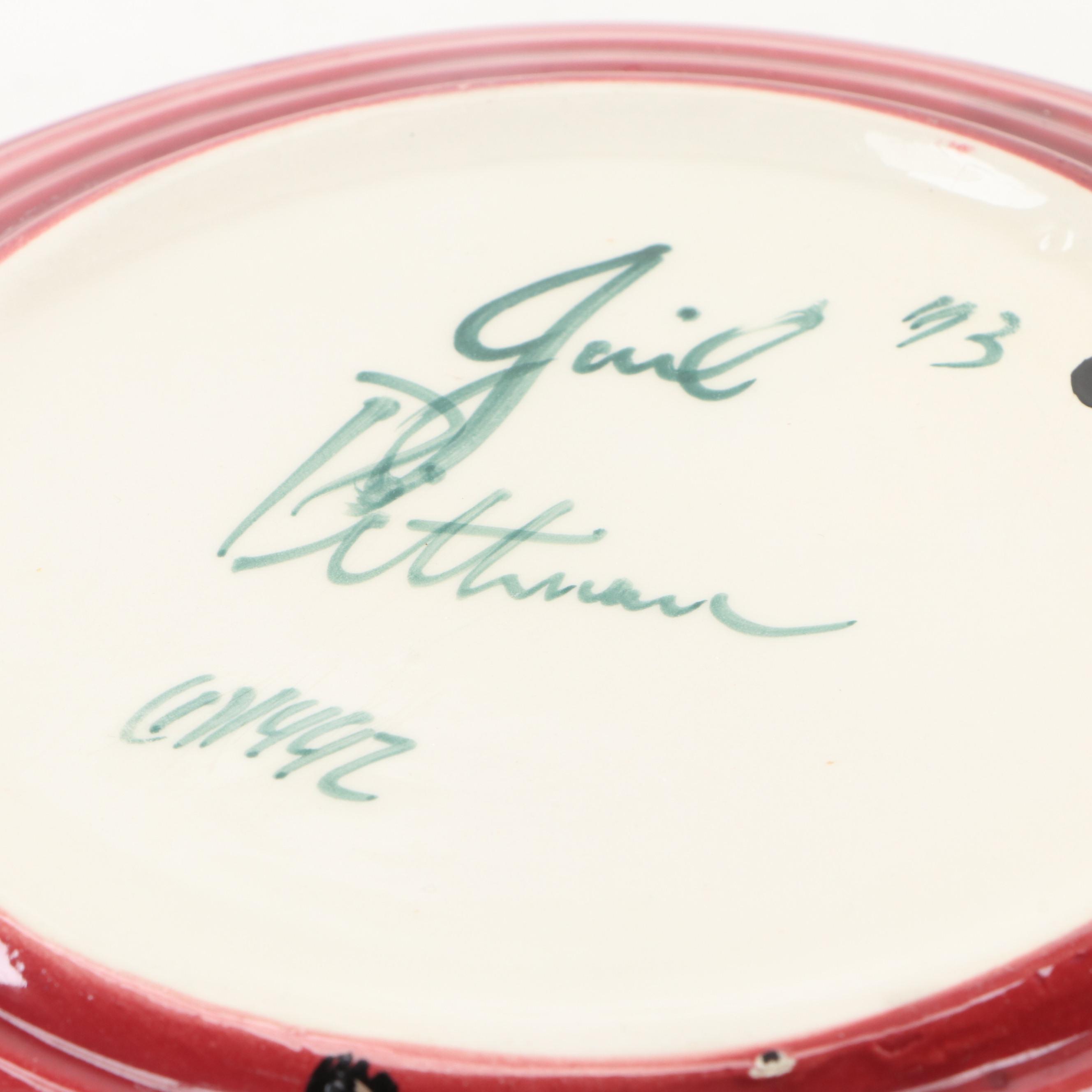 Gail Pittman Wheel Thrown Bowl with Dinner Plate