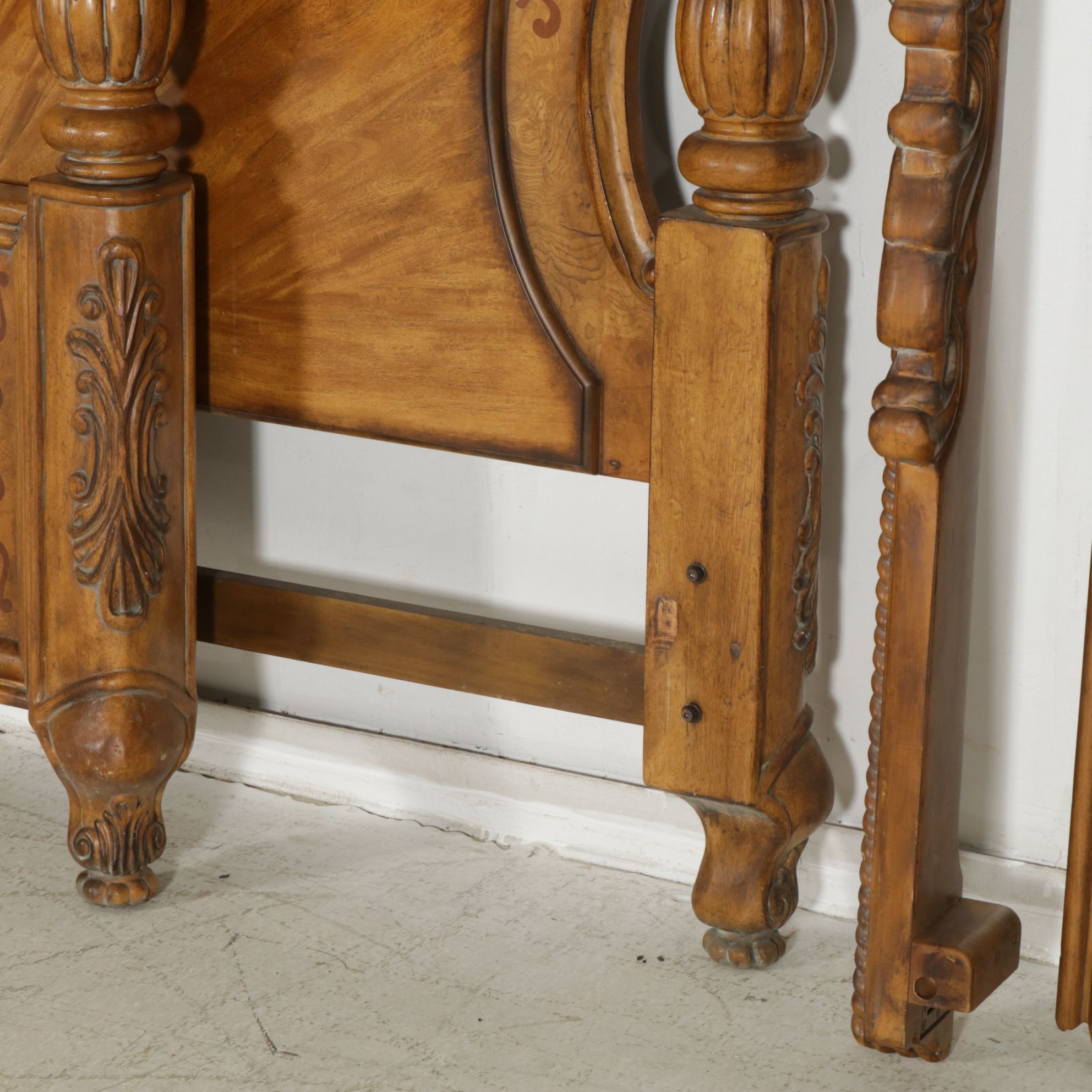 Schnadig Dutch Baroque King Size Bed Frame